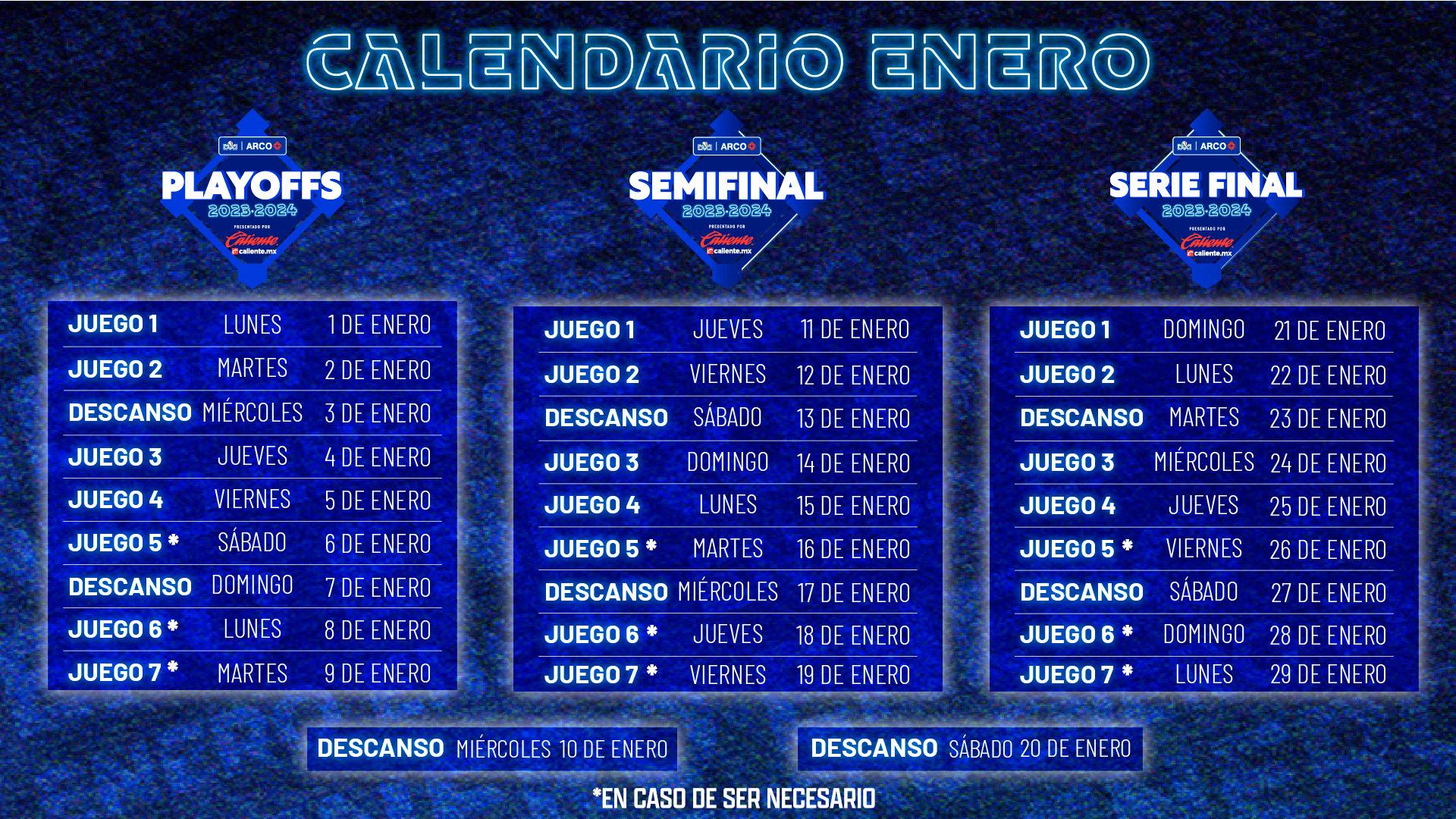 $!Liga Mexicana del Pacífico destapa Calendario de Playoffs