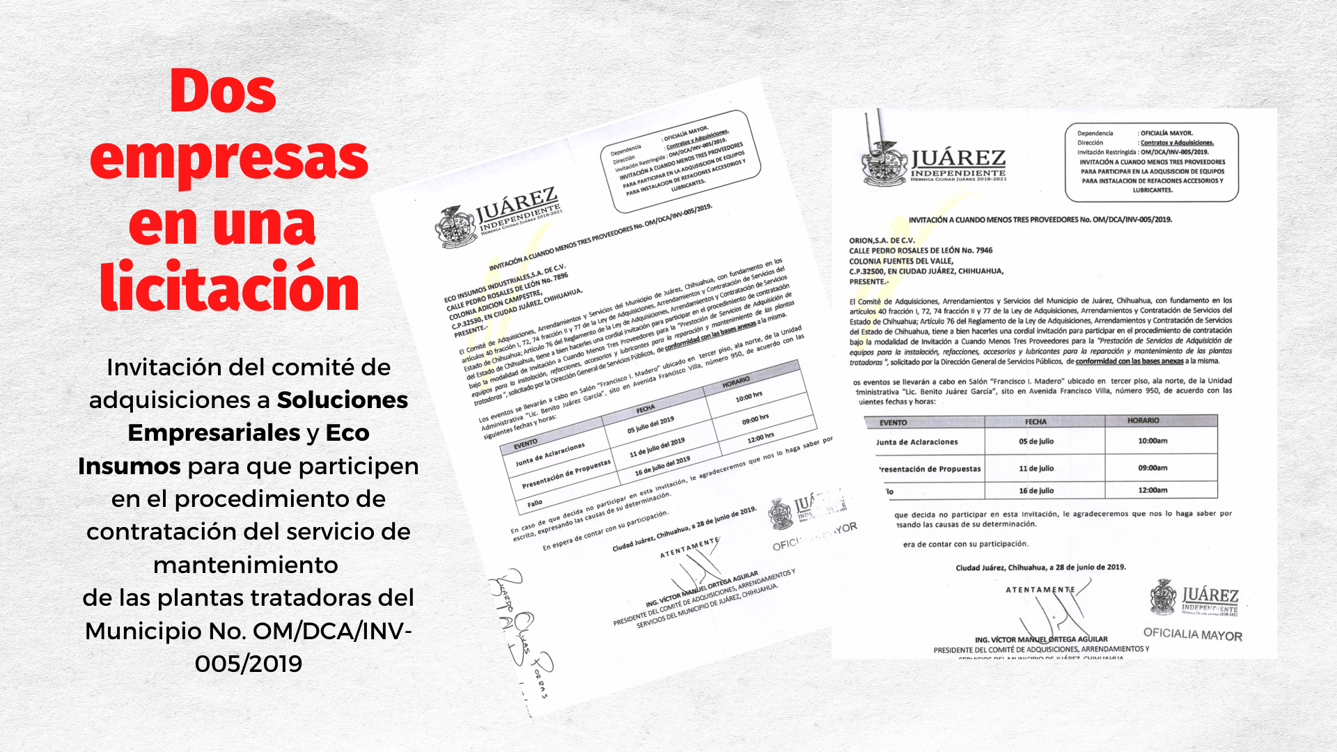 $!Municipio de Juárez, en Chihuahua, otorgó contratos por $46 millones a empresas de personas que emiten facturas falsas