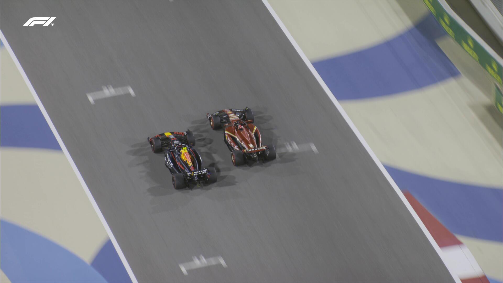 $!¡Podio para Checo! El mexicano es segundo en GP de Bahréin; Verstappen gana