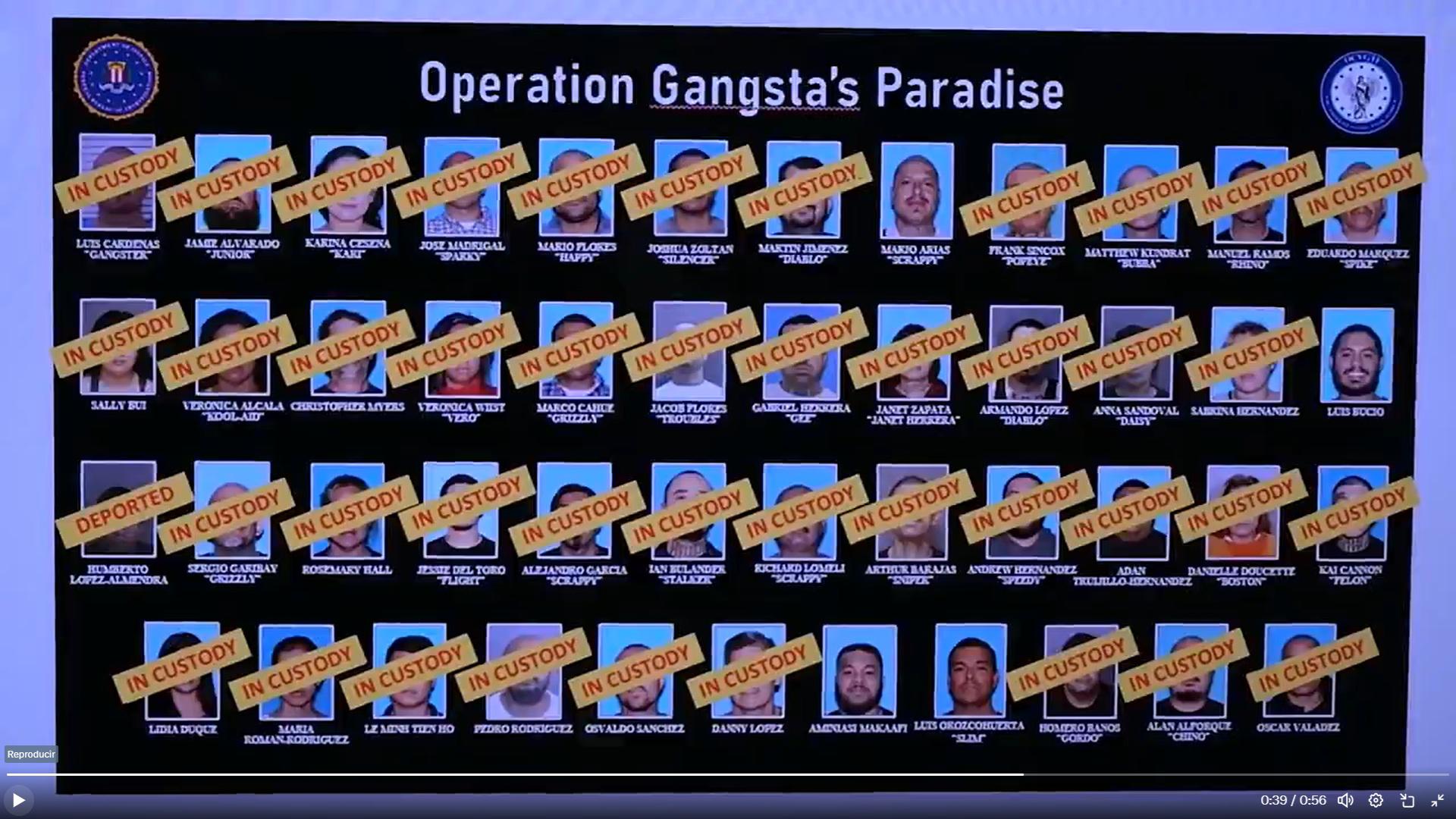 $!Detienen en California a 25 presuntos miembros de la Mafia Mexicana en operativo ‘Paraíso de Gánsteres’