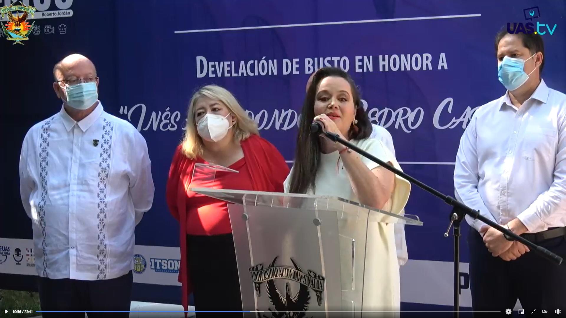 $!Lorena Camelo, sobrina de Inés Arredondo, participa en representación de la familia.