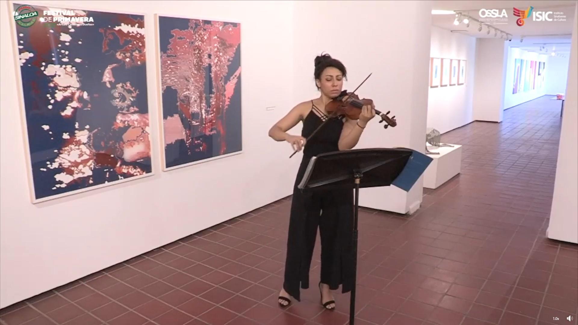 $!Comparte violinista el virtuosismo de Bach