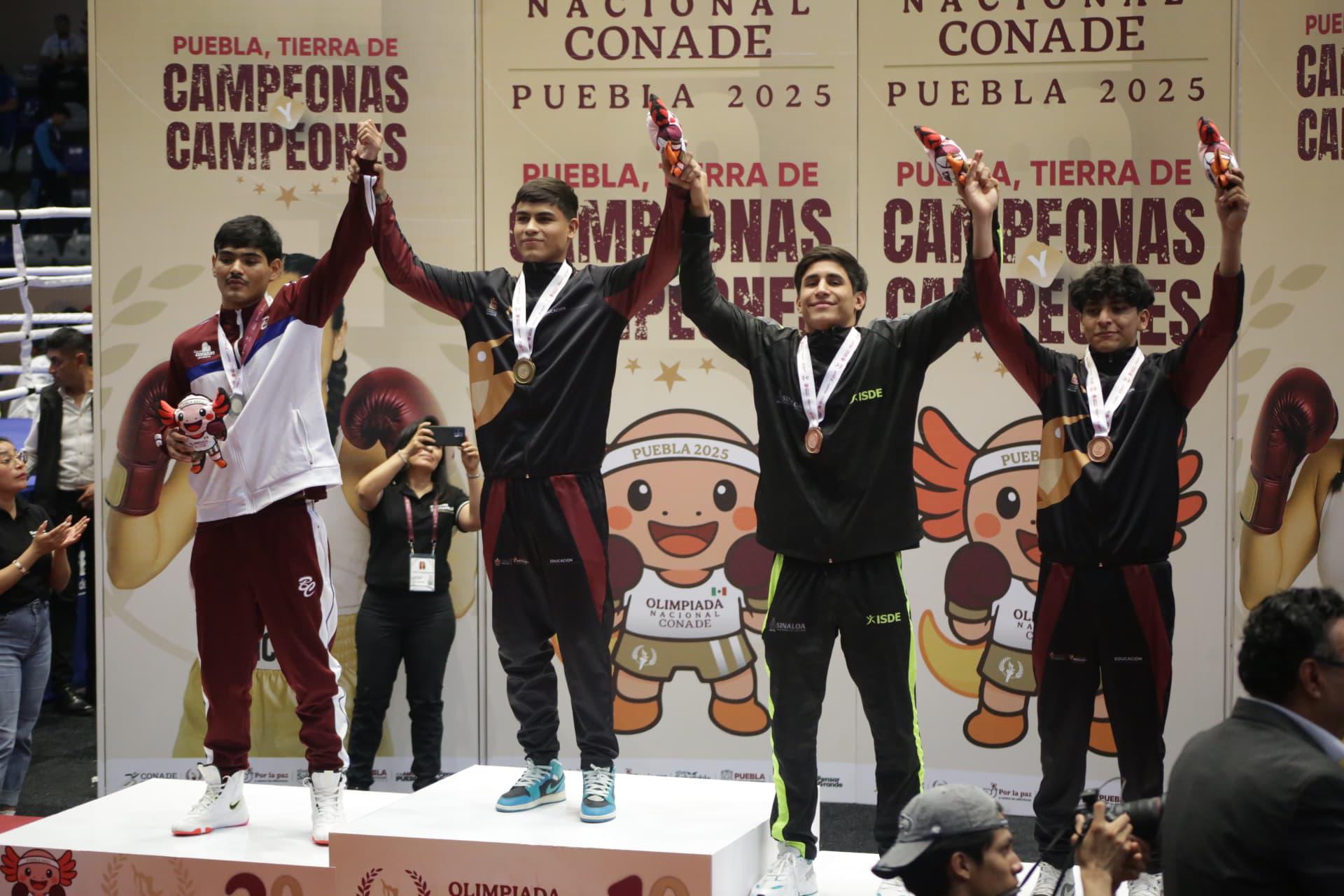 $!Sinaloa cierra con tres bronces en boxeo y récord histórico en la Olimpiada Nacional Conade 2025