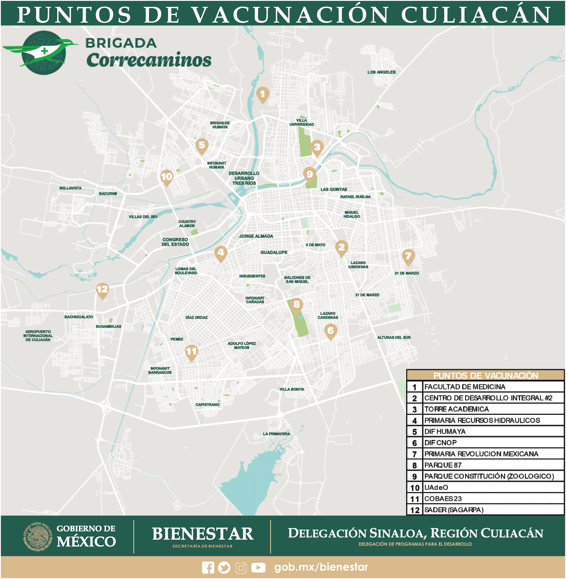 $!Ubique los centros de vacunación contra Covid-19 en Culiacán
