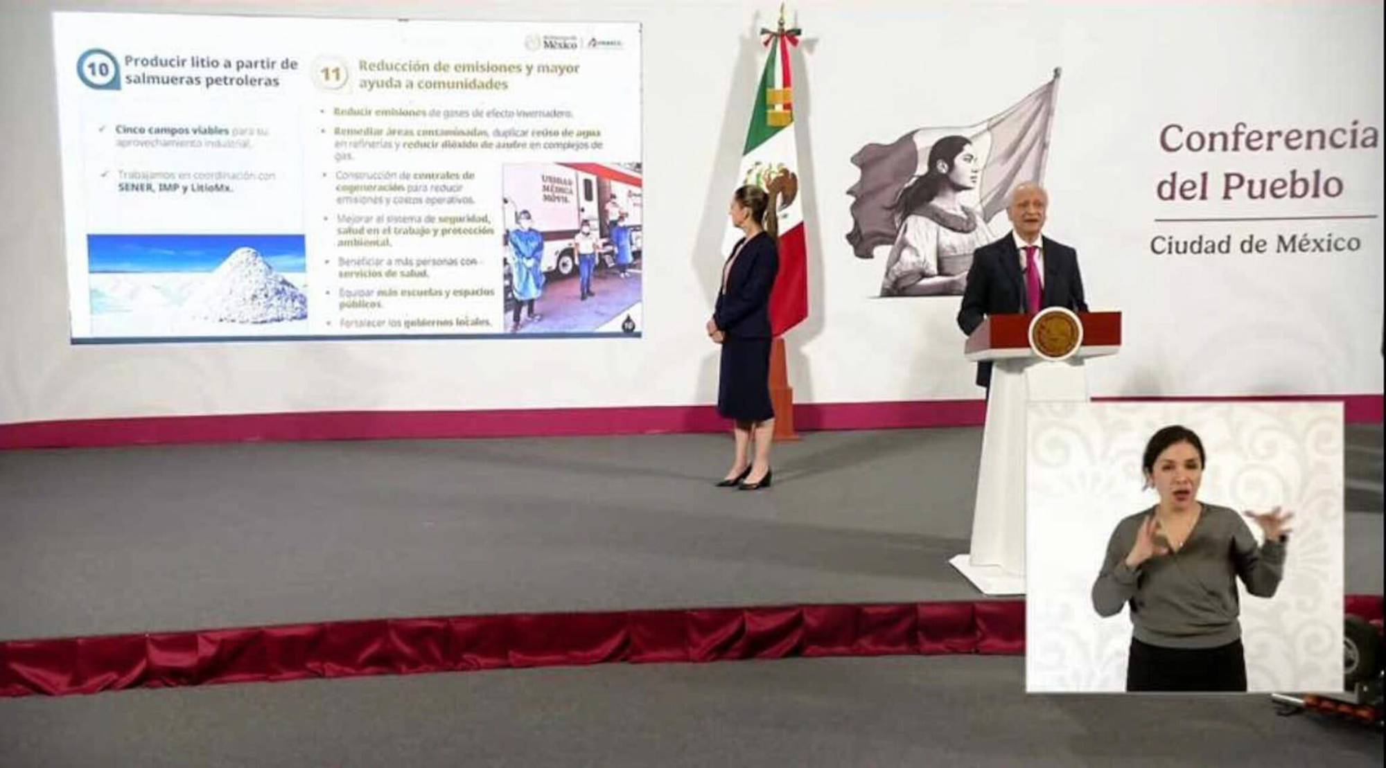 $!Presentación del Plan Estratégico 2025-2035 de Pemex, el cual contempla la producción de litio a partir de salmueras petroleras, el 5 de agosto de 2025.