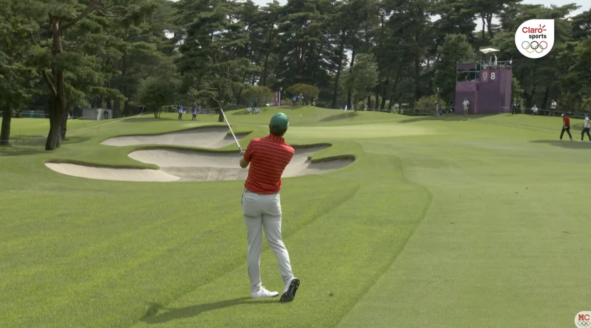 $!Mexicano Carlos Ortiz asume subliderato del torneo de golf olímpico