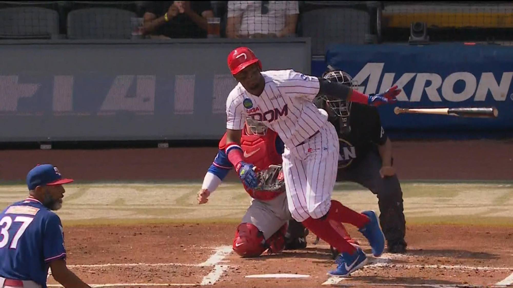 $!Leones del Escogido asesta el segundo golpe y vence a Cangrejeros de Santurce en la Serie del Caribe Jalisco 2026