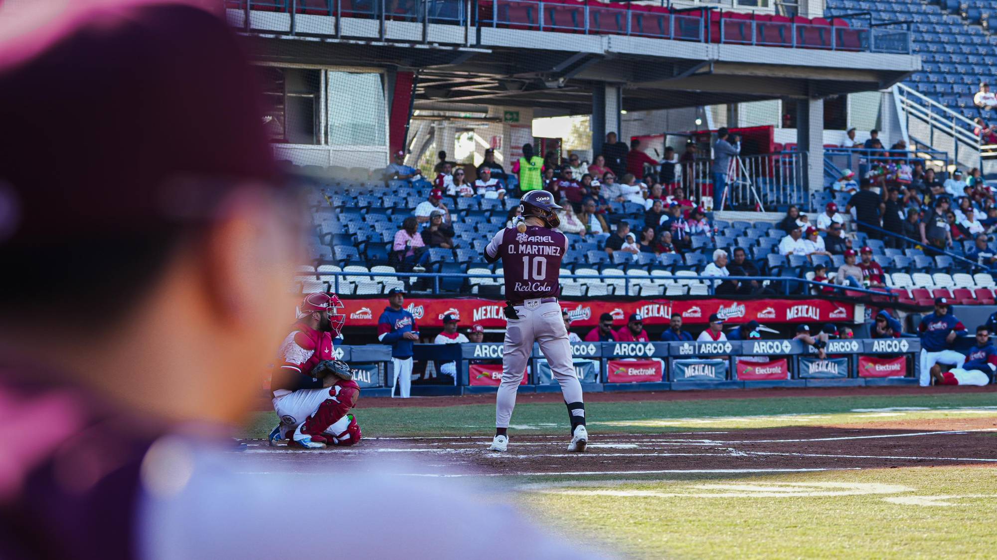 $!Tomateros rompen el empate y vencen a Águilas en el primero de la doble cartelera