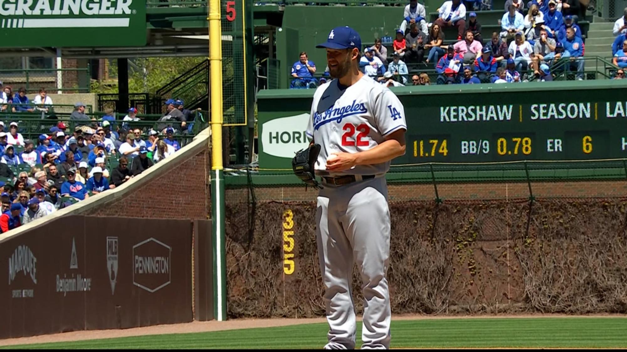 $!Dodgers vence a Cachorros con joya de Clayton Kershaw