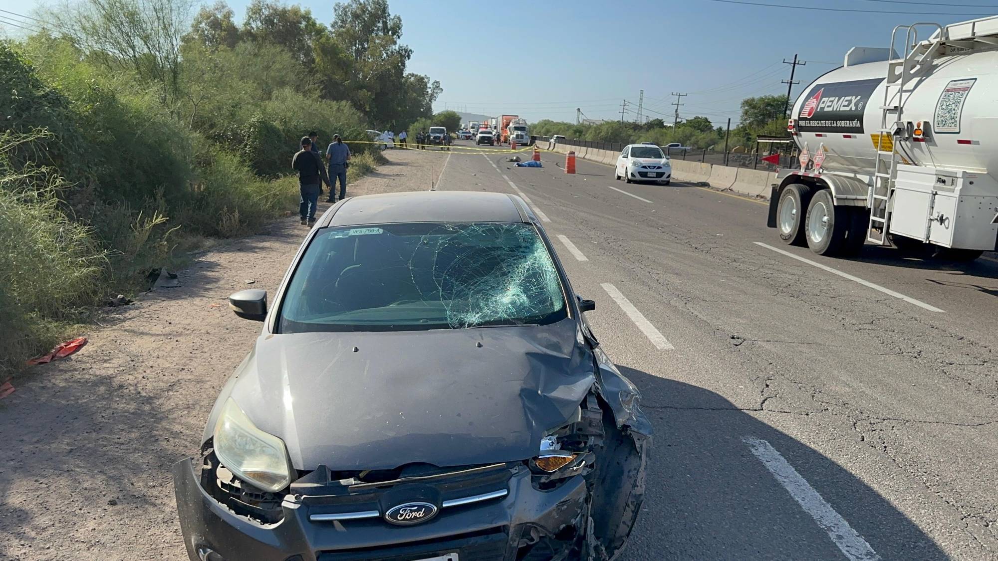$!Muere motociclista tras ser atropellado por vehículo en la zona industrial de Los Mochis
