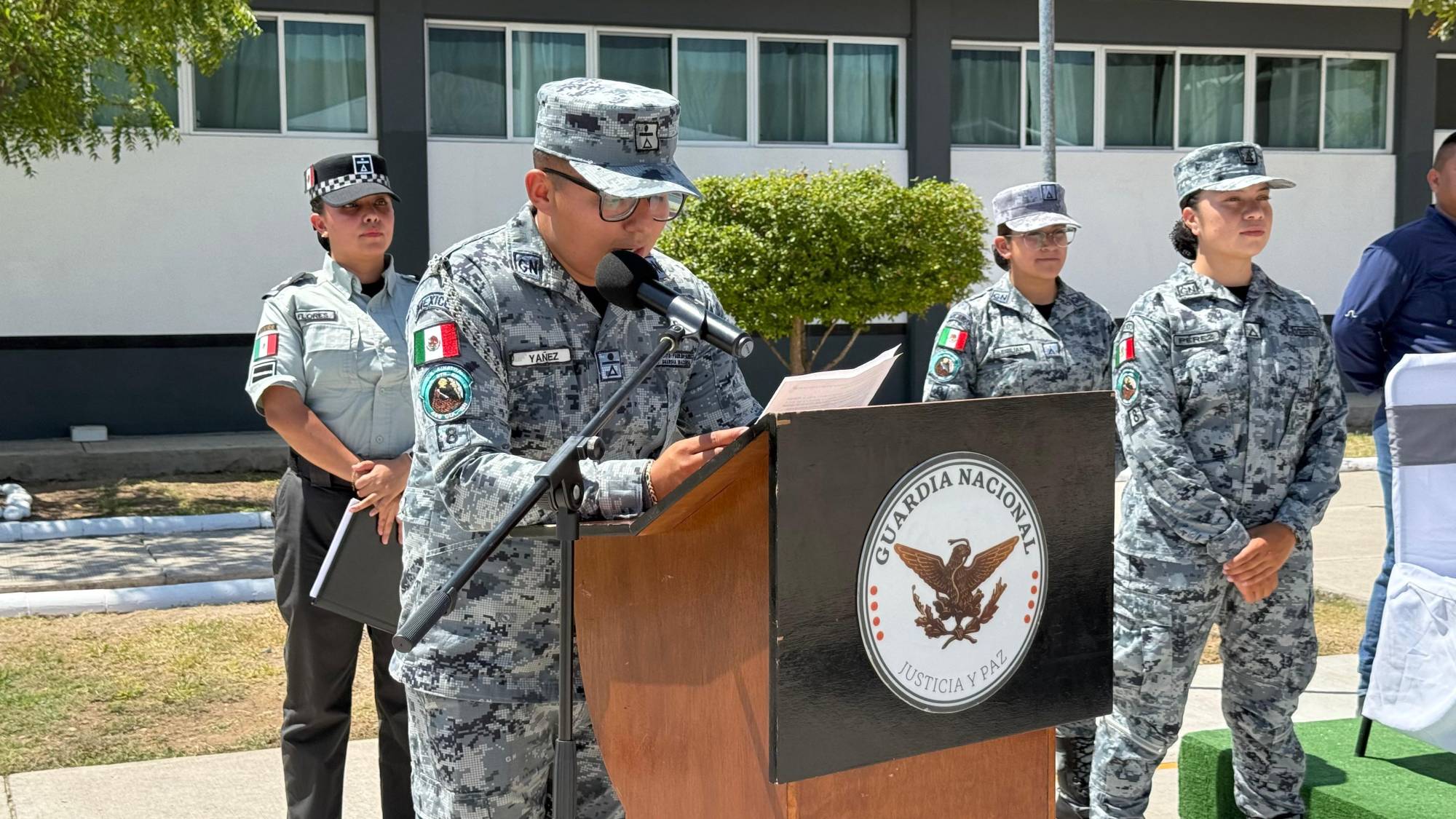 $!Inauguran base de la Guardia Nacional en Escuinapa; alojará a 120 elementos