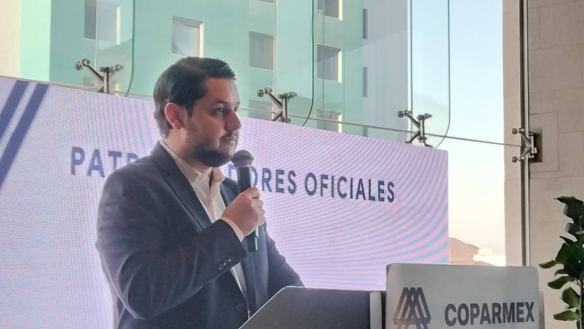 $!Luis Mario Corrales, presidente saliente en su mensaje de despedida.