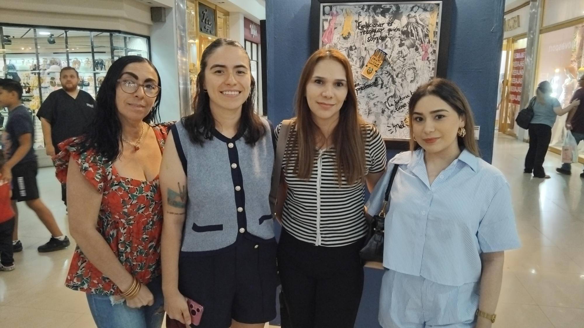 $!Rubí Brito, Mel Gómez, Claudia y Yuridia Martinez.
