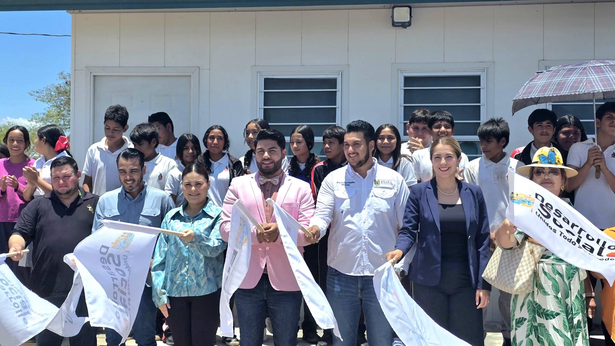 $!Inicia construcción de techumbre metálica en la Telesecundaria 356 de El Salado