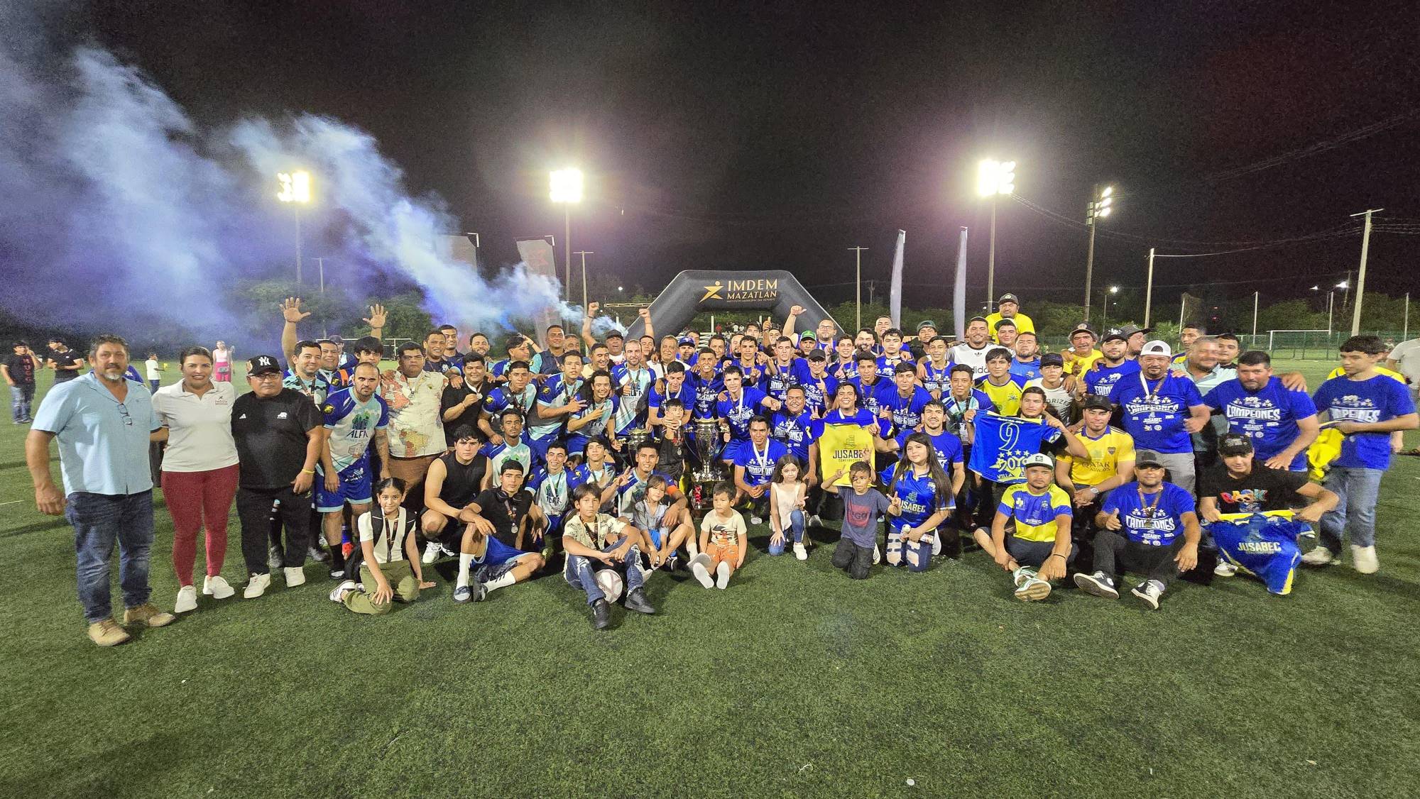 $!Boys de Villa Unión se corona campeón de la Liga de Futbol Primera Fuerza de Mazatlán