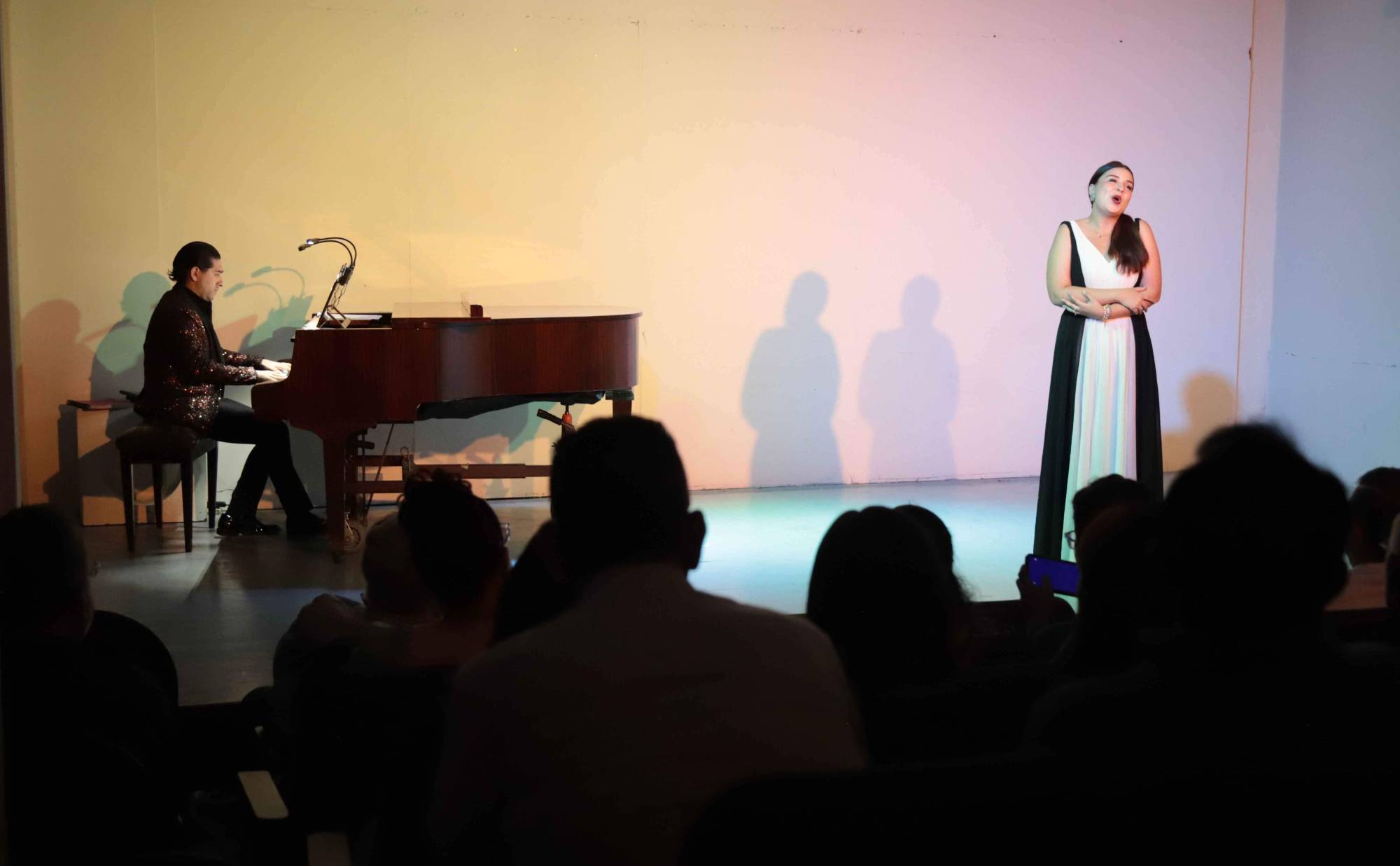 $!Vanessa Gama durante su presentación.