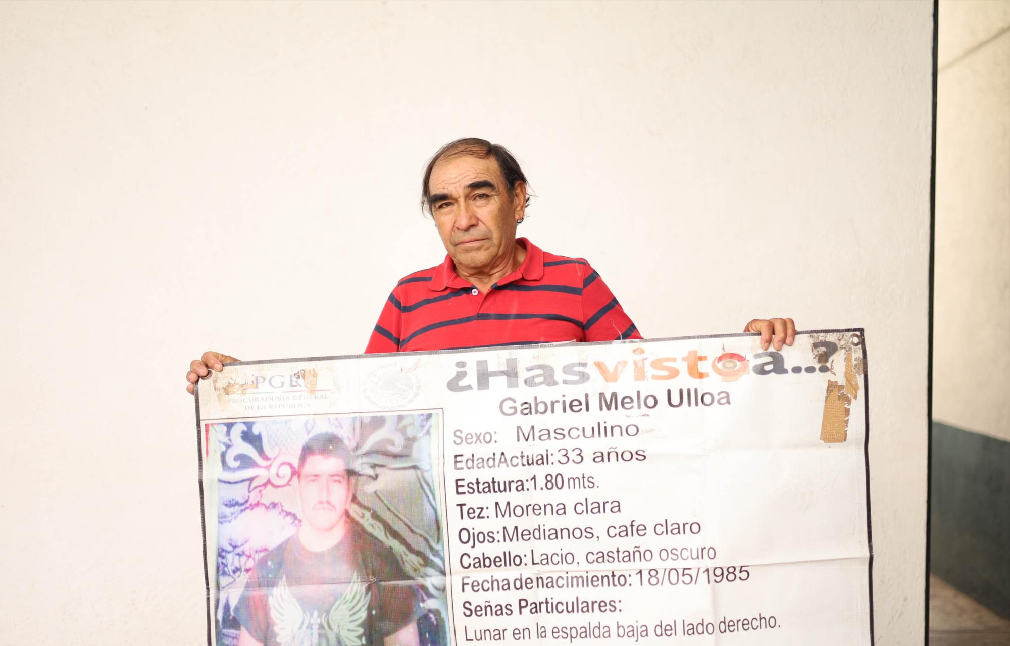 $!Demetrio Melo Miranda, padre de Gabriel, desaparecido en 2010 en Papantla.