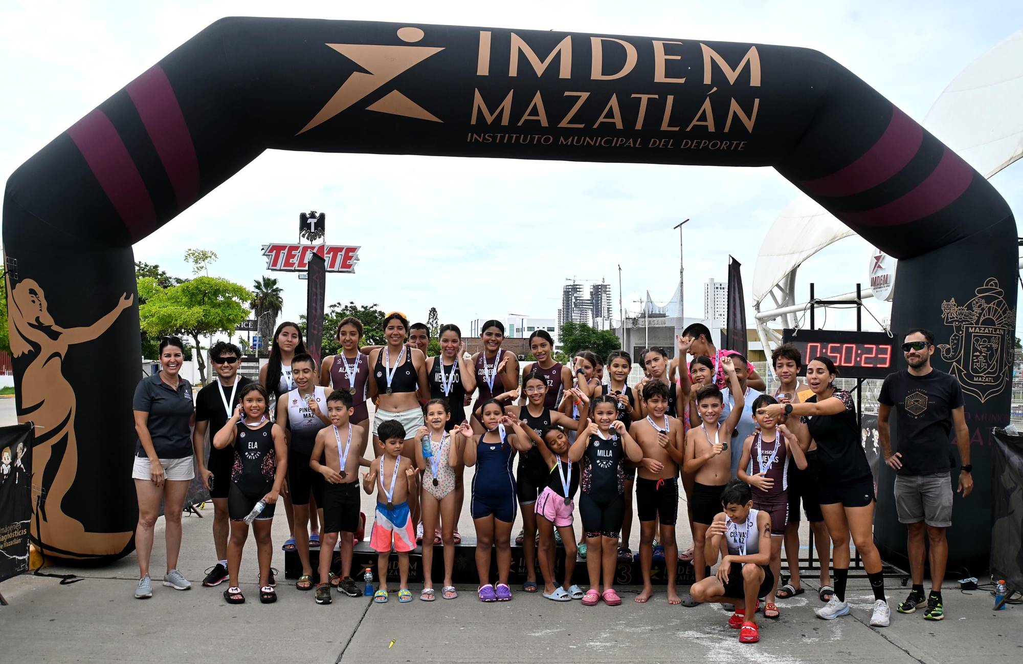 $!Acuatlón Imdem 2025 rompe récord de participación y proyecta nuevos talentos en Mazatlán