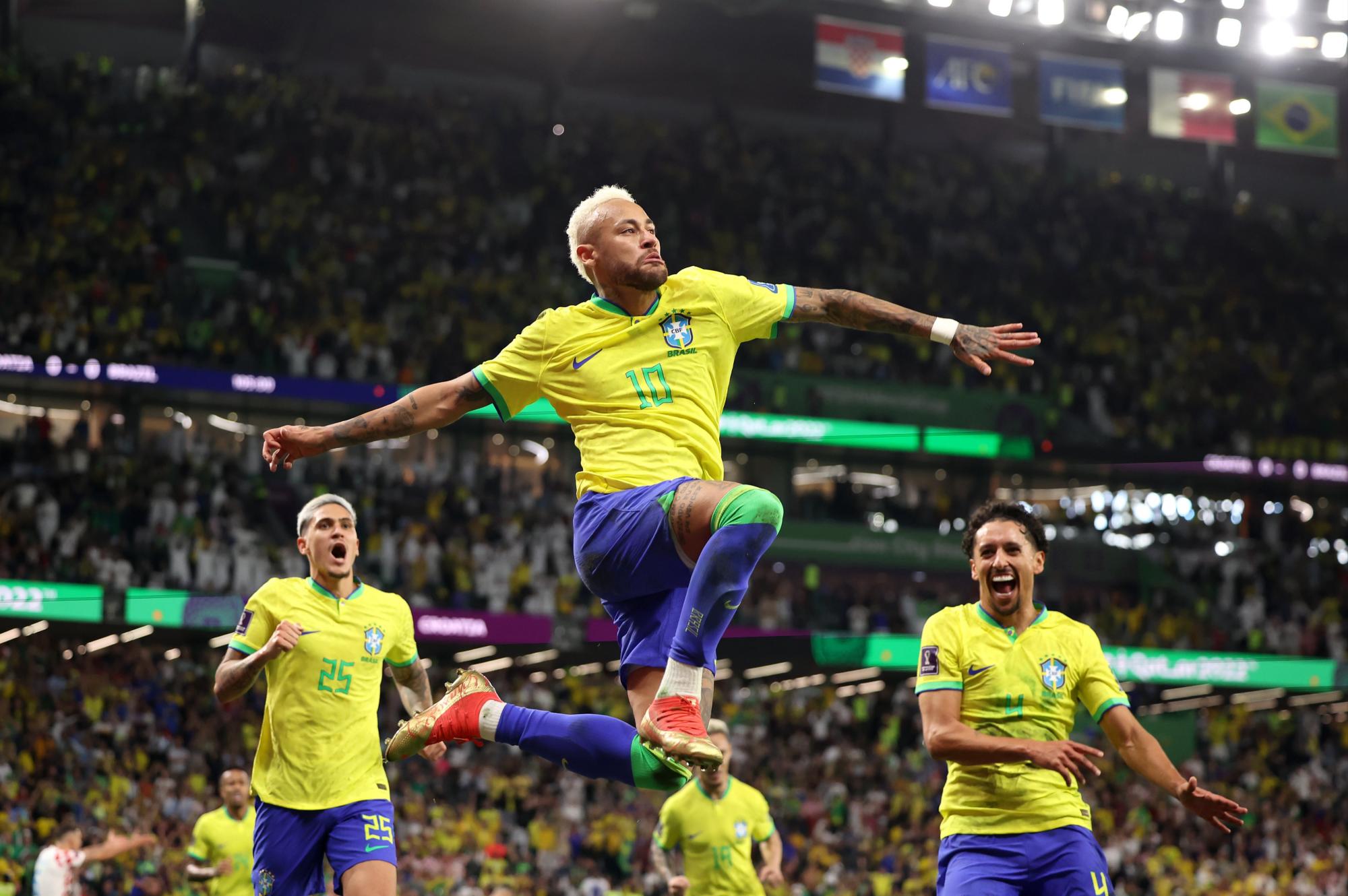 $!Neymar y su tributo a Pelé en la eliminación de Brasil