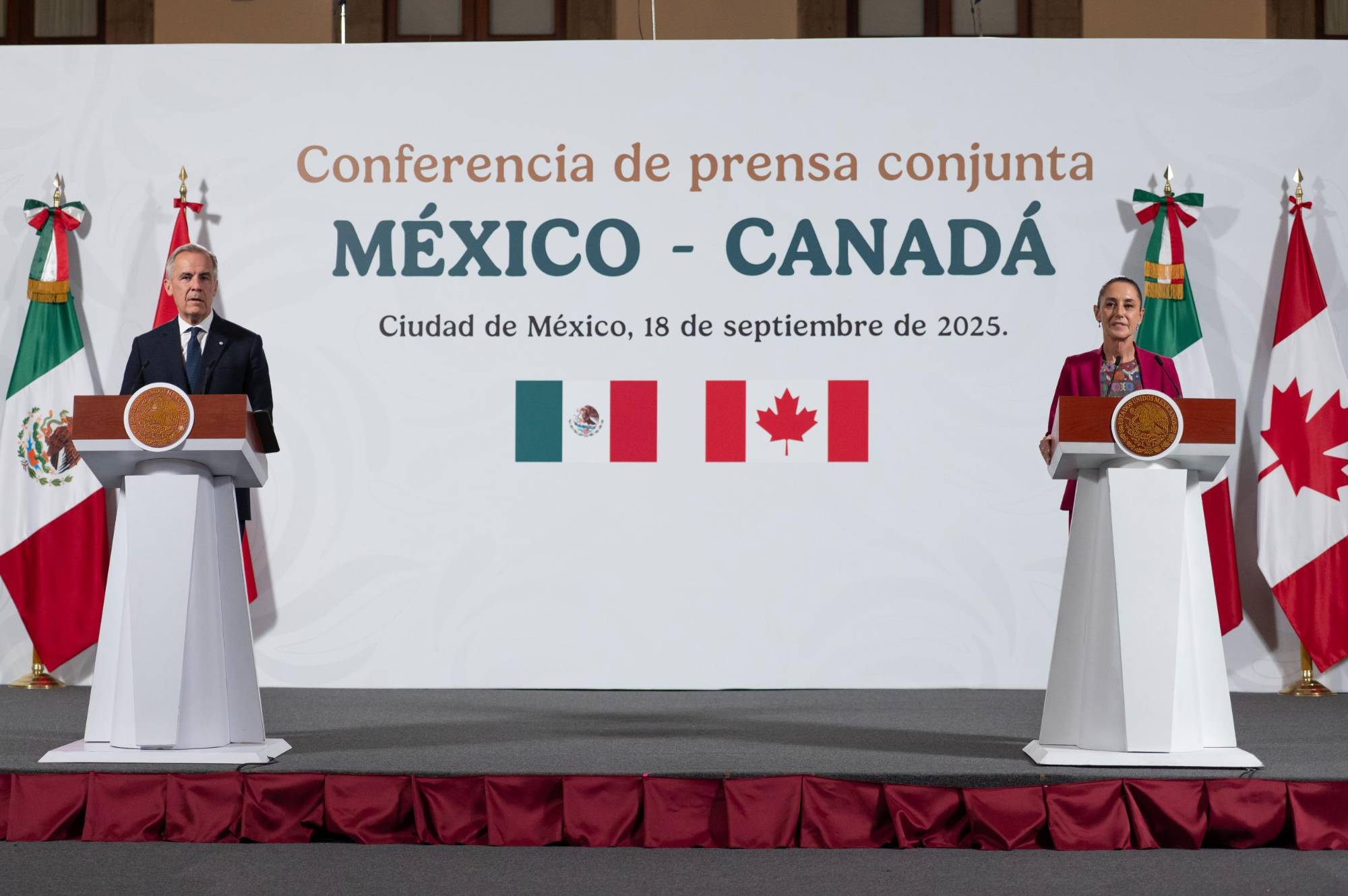 $!México y Canadá acuerdan nuevo diálogo de seguridad y refrendan compromiso con el T-MEC