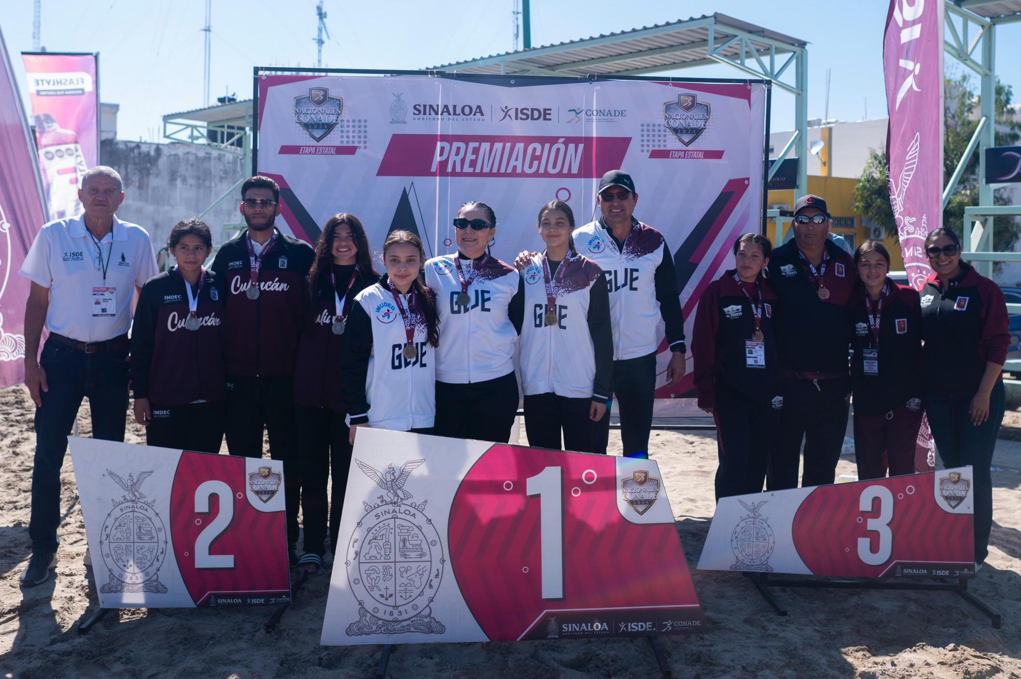 $!Guasave, el ‘rey’ del voleibol de playa en estatal de Juegos Conade
