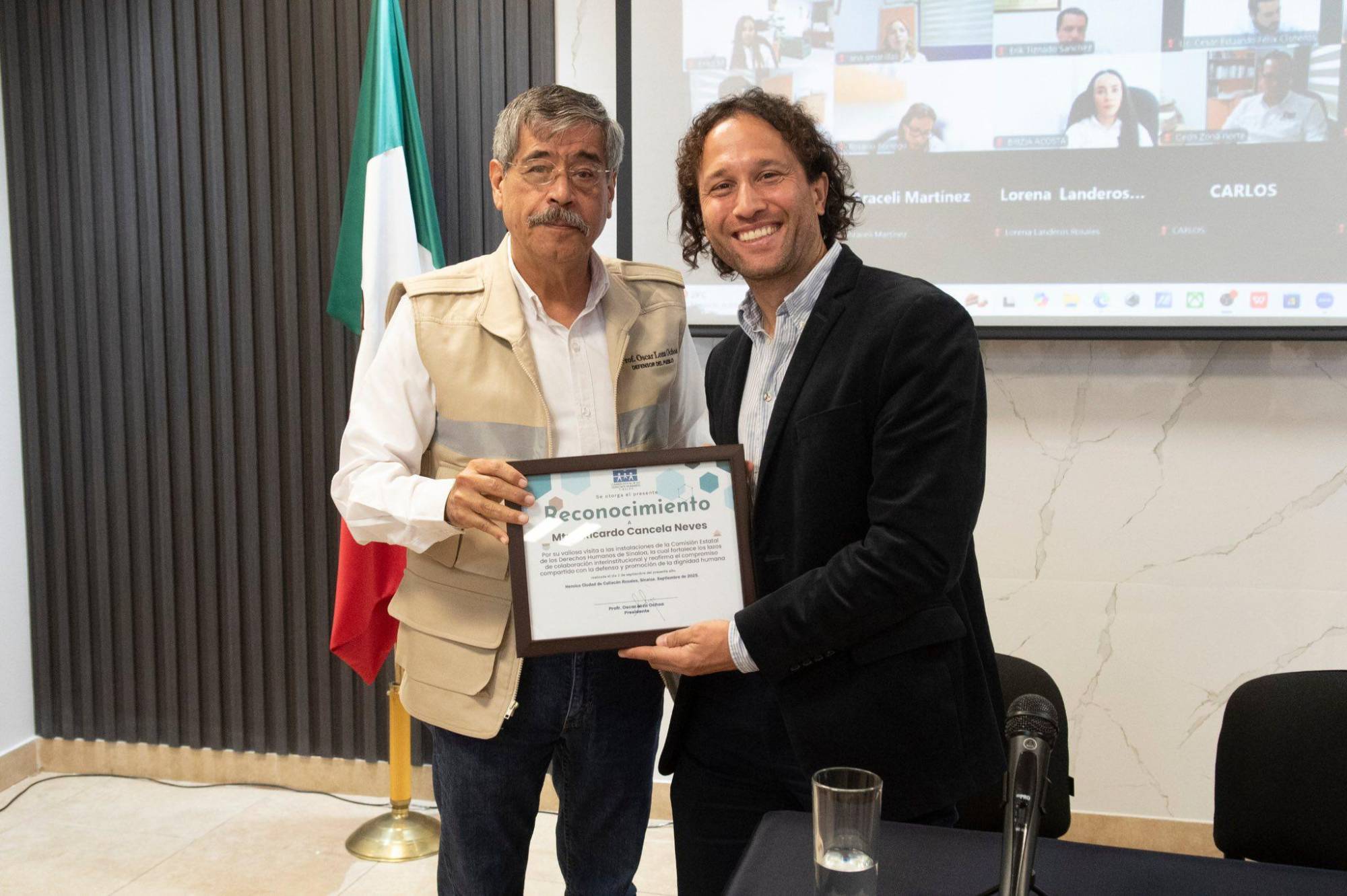 $!Recibe CEDH Sinaloa a personal de ONU Derechos Humanos México