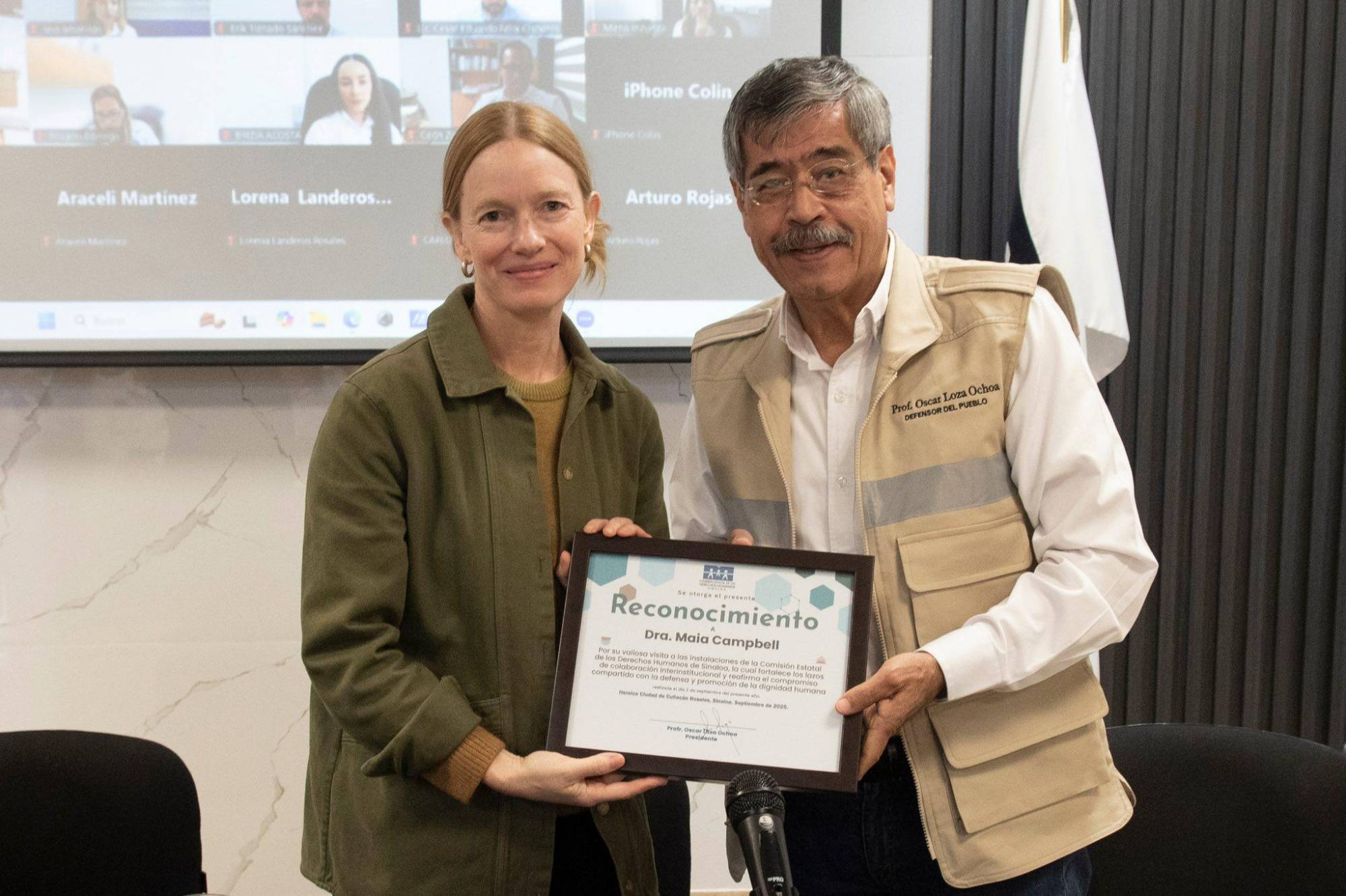 $!Recibe CEDH Sinaloa a personal de ONU Derechos Humanos México