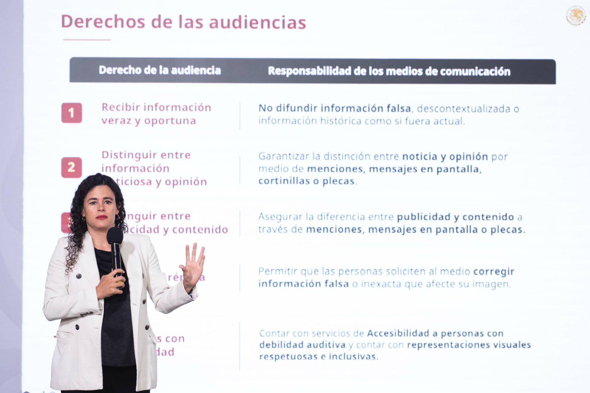 $!Radio y televisión podrían ser multadas si se vulneran derechos de audiencias, señala Luisa María Alcalde