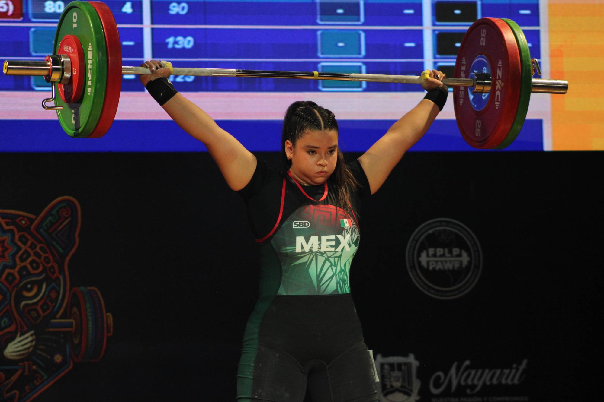 $!La halterista sinaloense Melany Montes se corona campeona panamericana de arranque en Nayarit
