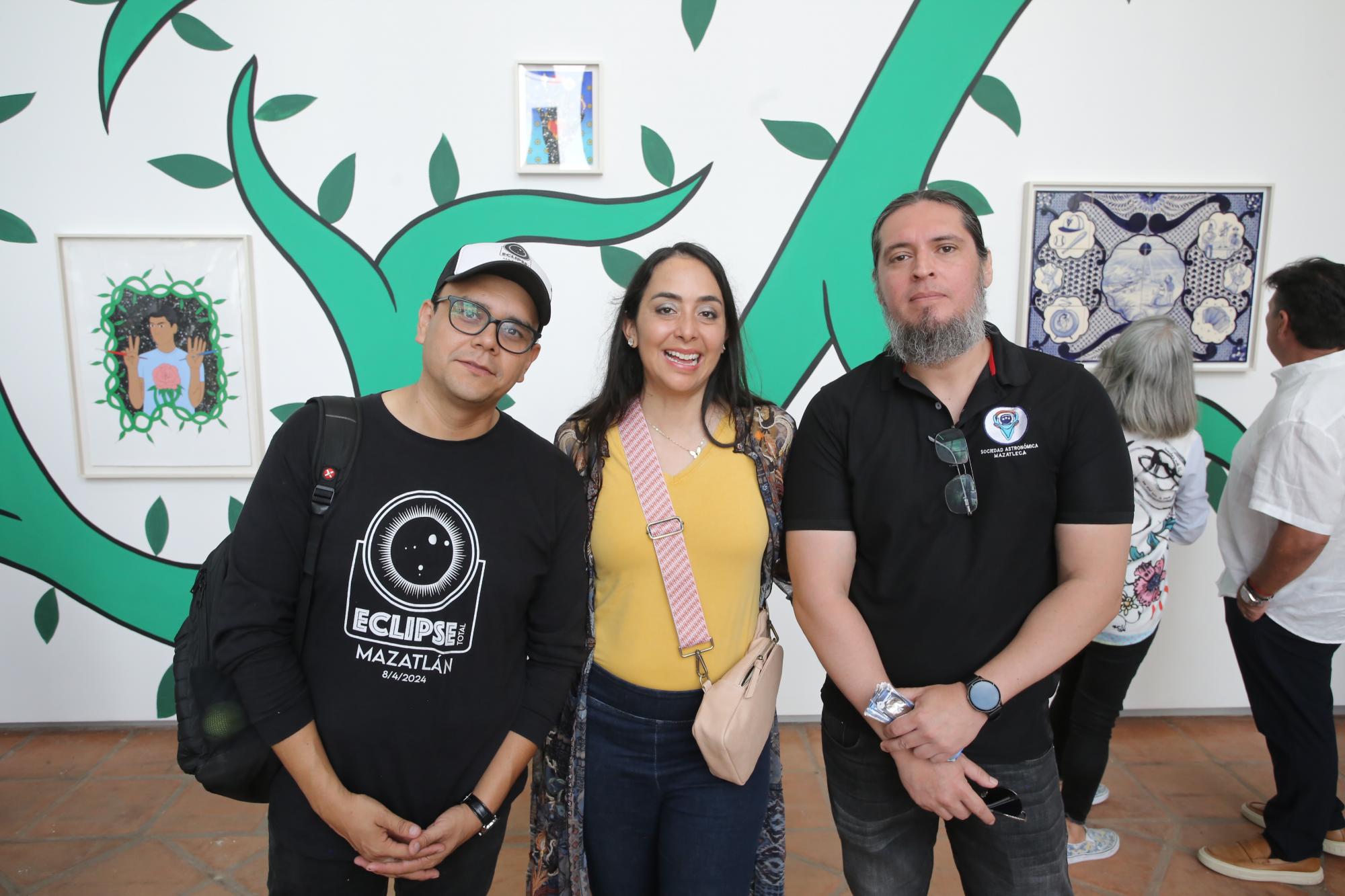 $!David Esquivel, Sabrina Delgado Arias y Édgar López.