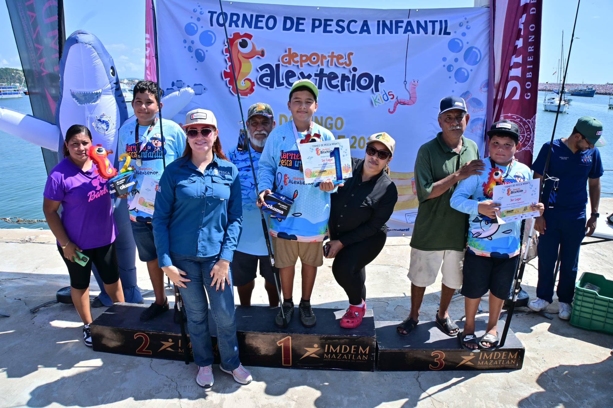 $!Se divierten más de 50 pequeños con el Primer Torneo de Pesca Infantil