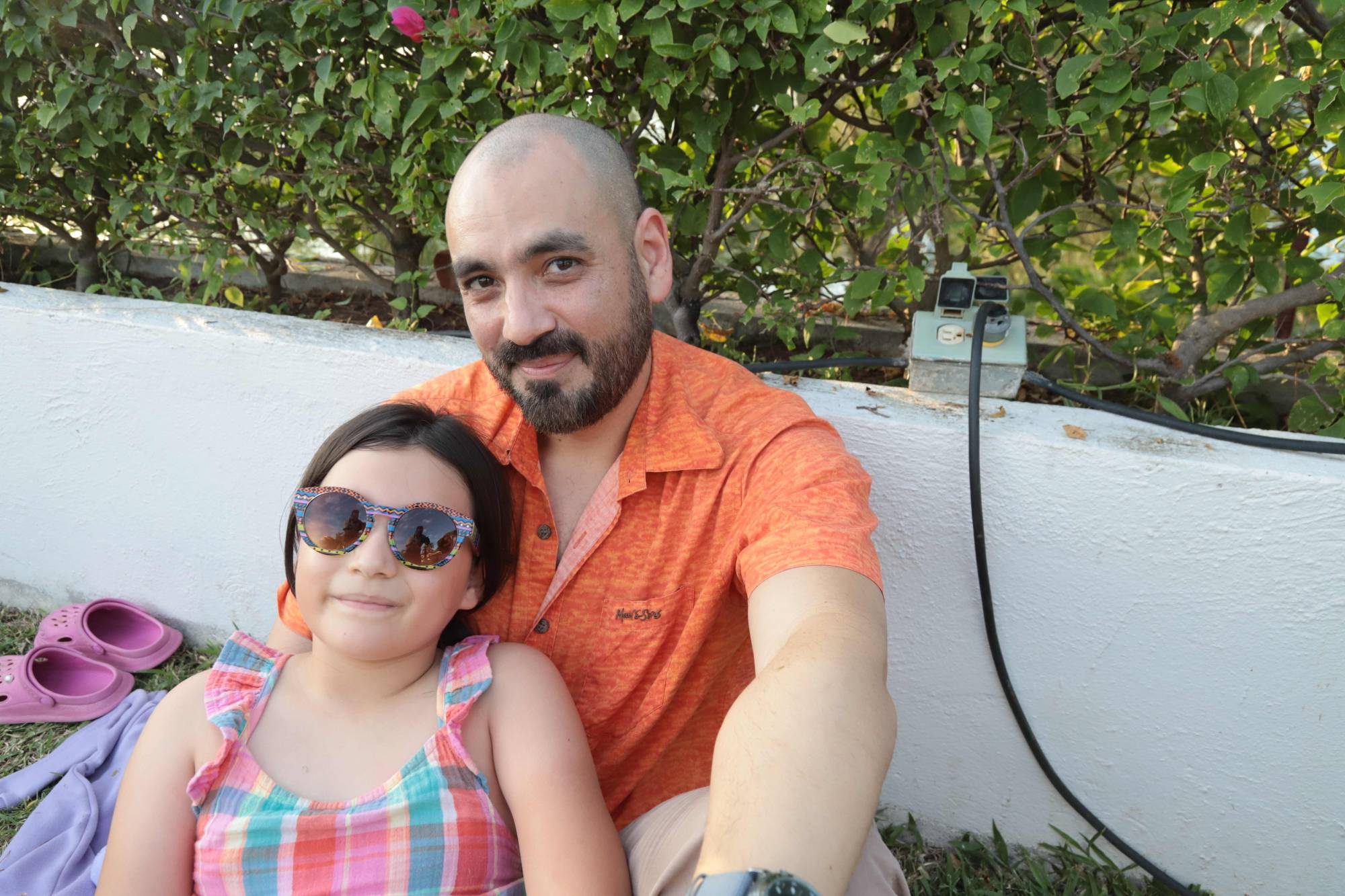 $!Iván Pico con su hija Alix.