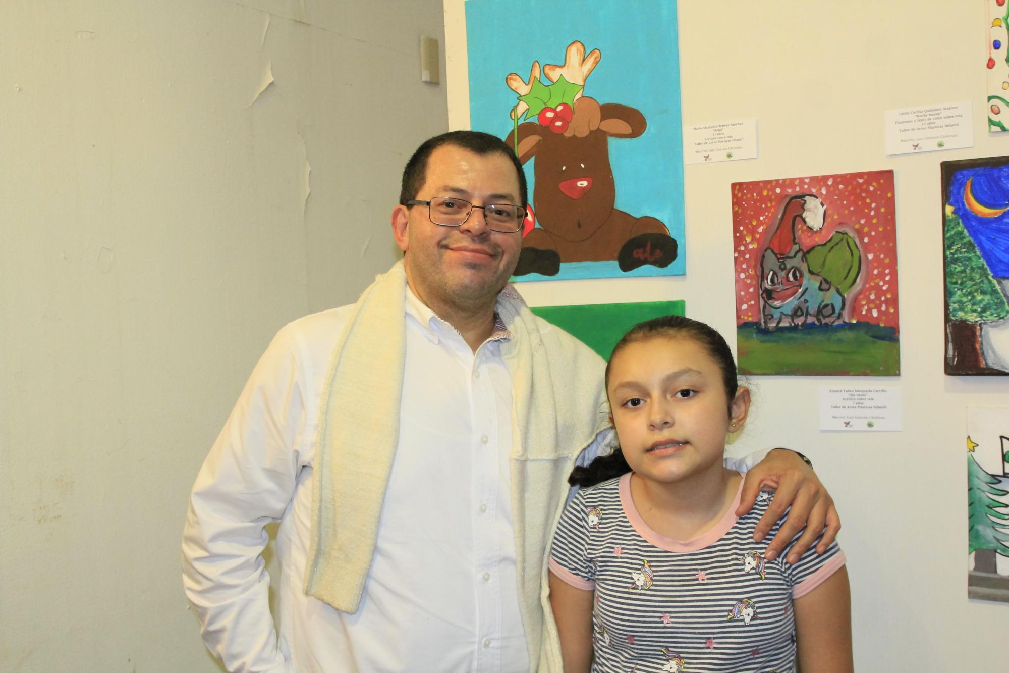 $!José Alfredo Beltrán con su talentosa hija María Alejandra Beltrán.