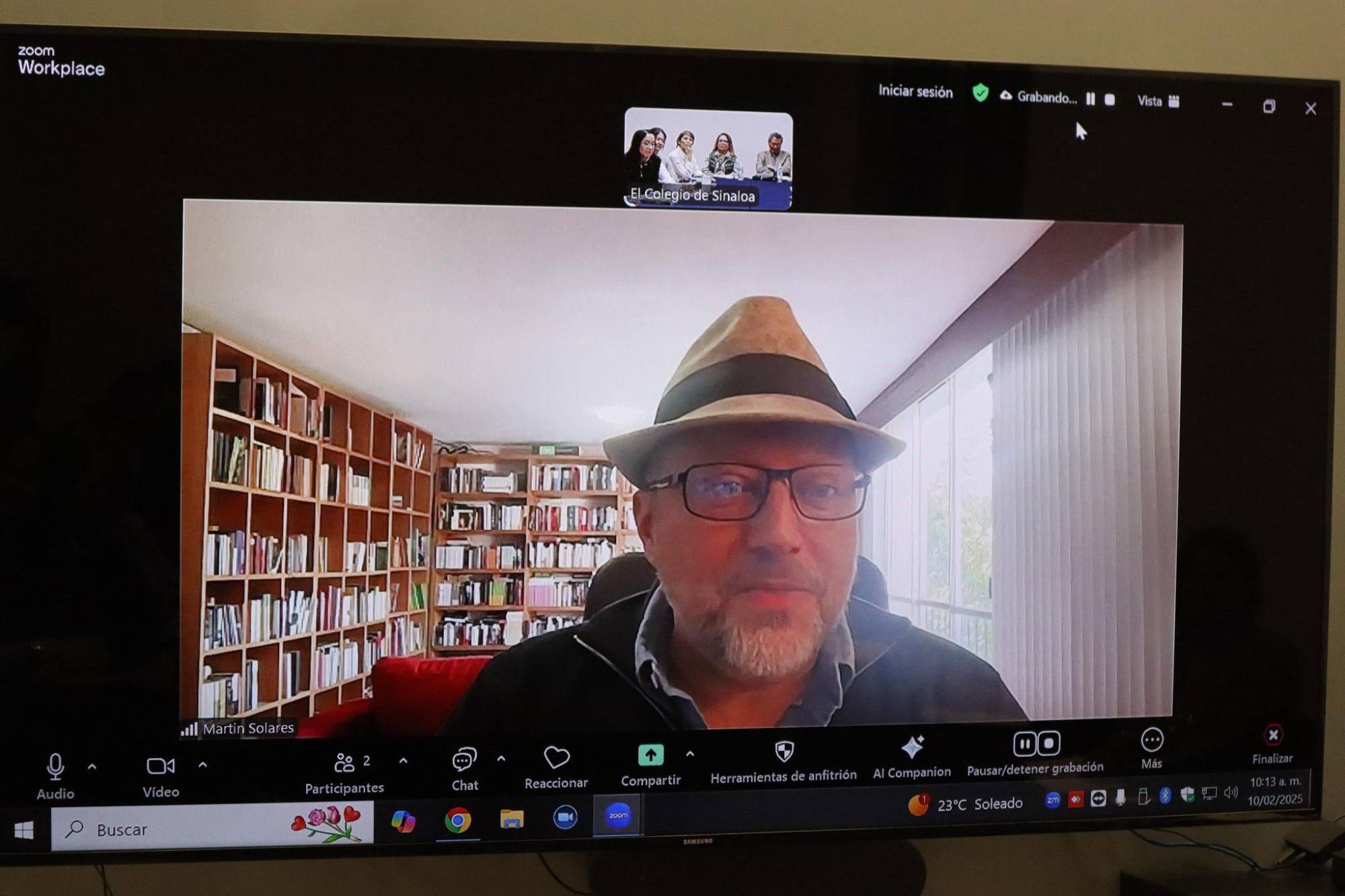 $!La charla se llevó a cabo a distancia.