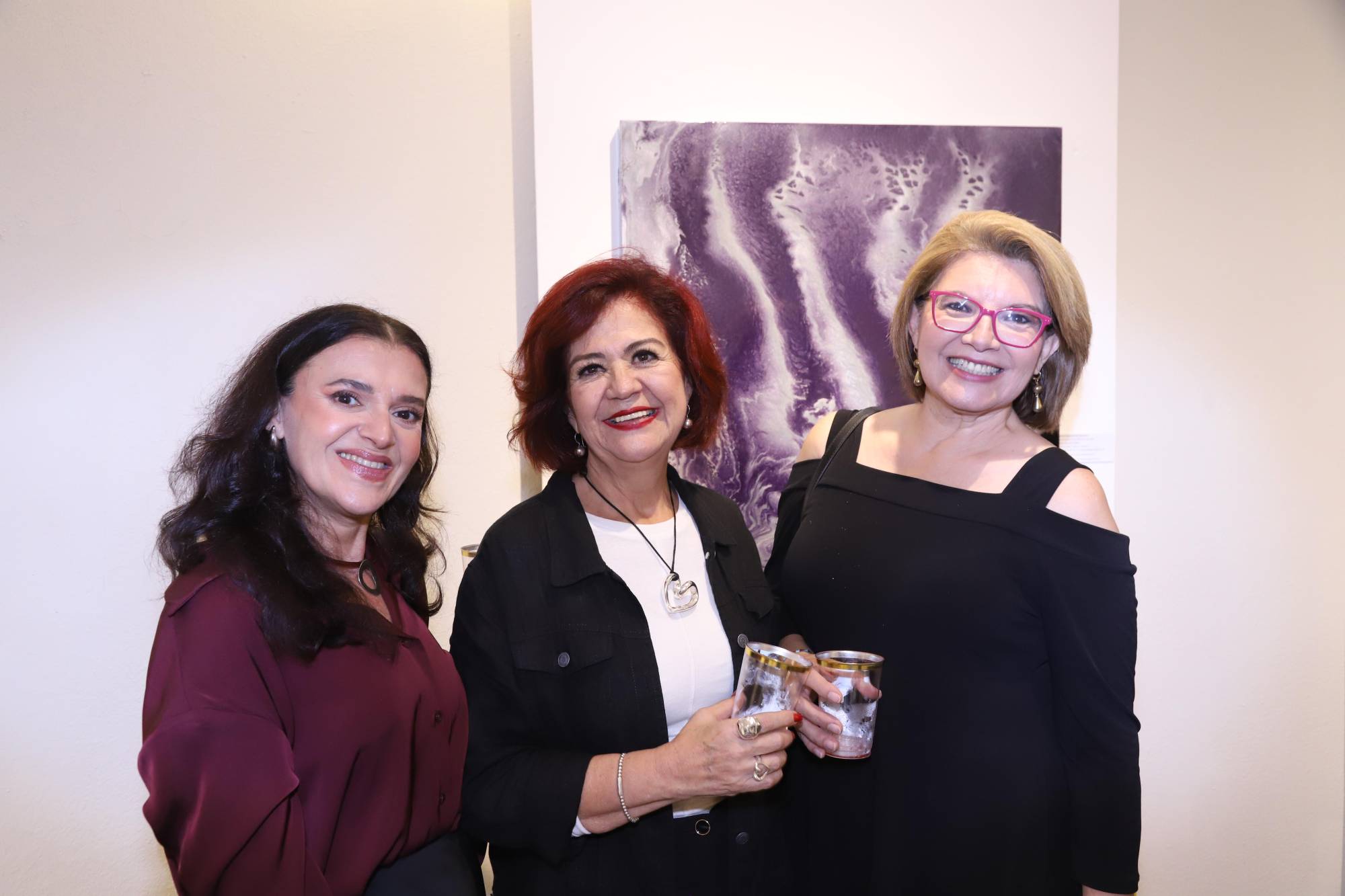 $!Patricia de Gómez Llanos, Laura Peniche y Marcela Ortiz.