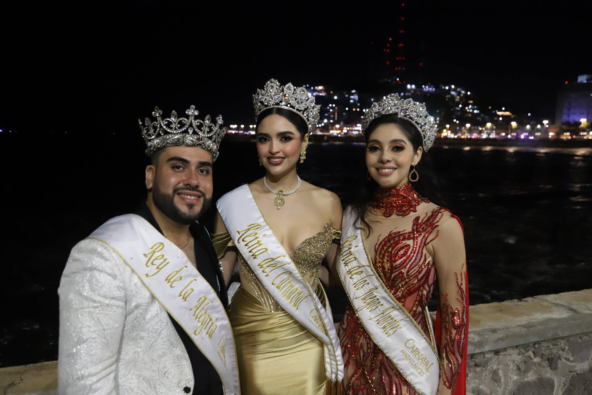 $!Brayan Gamboa, Lucero Lizárraga y Desiré Ayón, Rey de la Alegría, Reina del Carnaval y Reina de los Juegos Florales, de la edición 2025.