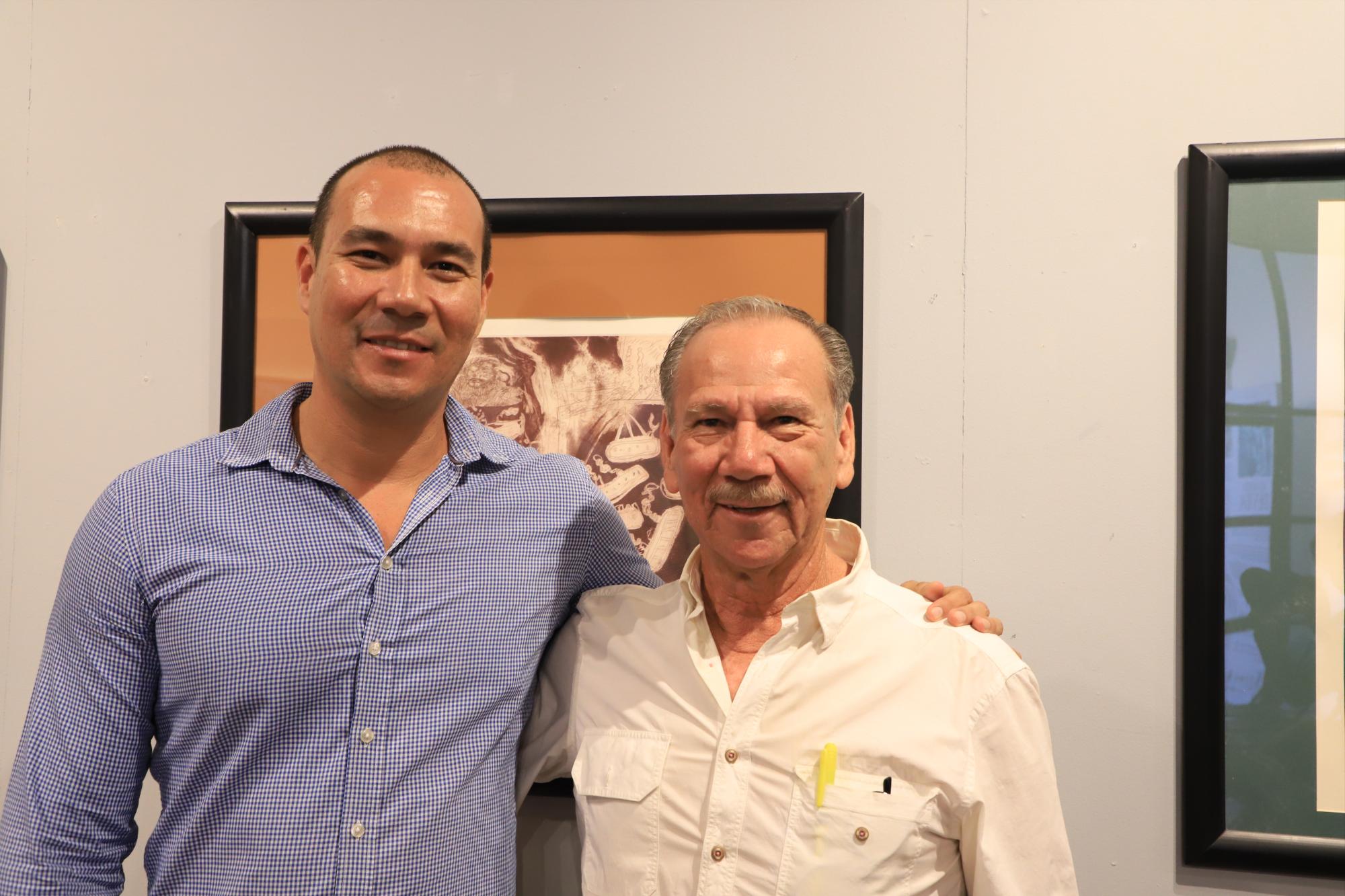 $!Omar Lizárraga Morales junto a su padre Arturo Lizárraga Hernández.