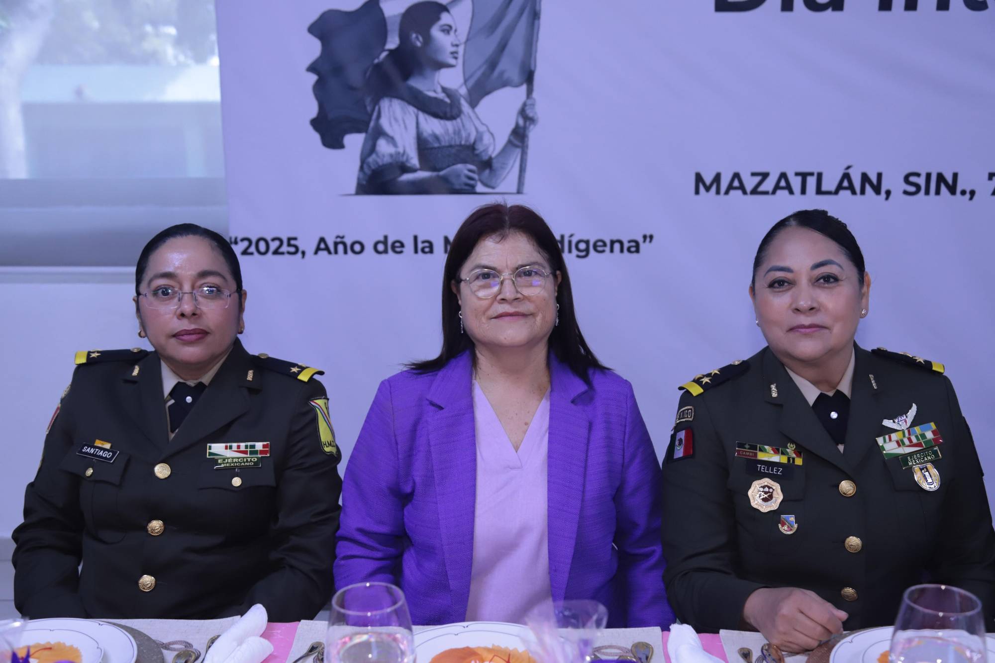 $!Ana Luisa Santiago, Elsa Bojórquez y Priscila Téllez.