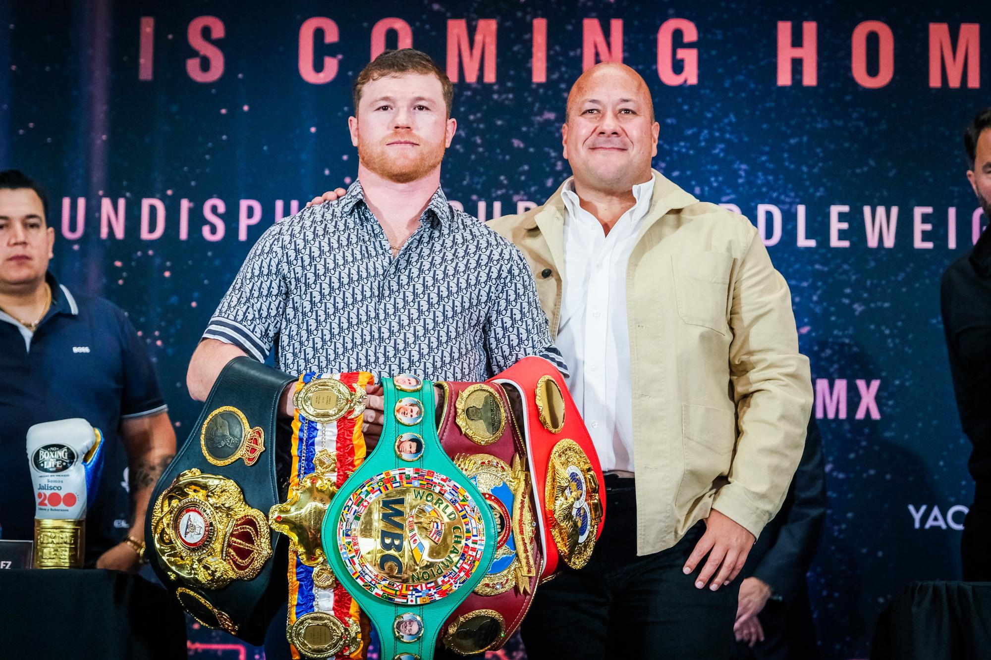 $!¡Es oficial! ‘Canelo’ Álvarez peleará contra John Ryder en el Estadio Akron