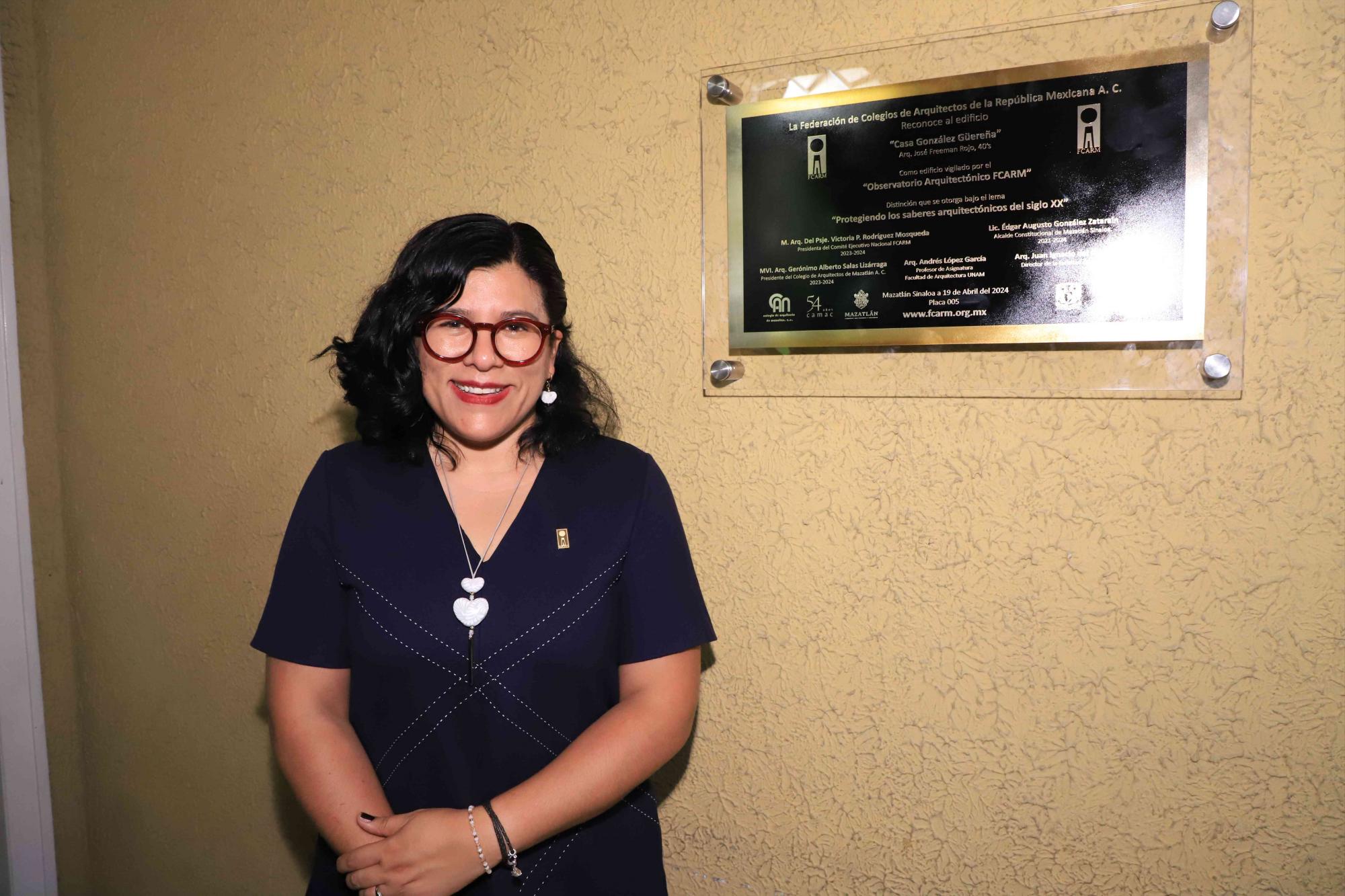 $!Victoria Paulina Rodríguez Mosqueda, presidenta FCARM, estuvo presente en la ceremonia.
