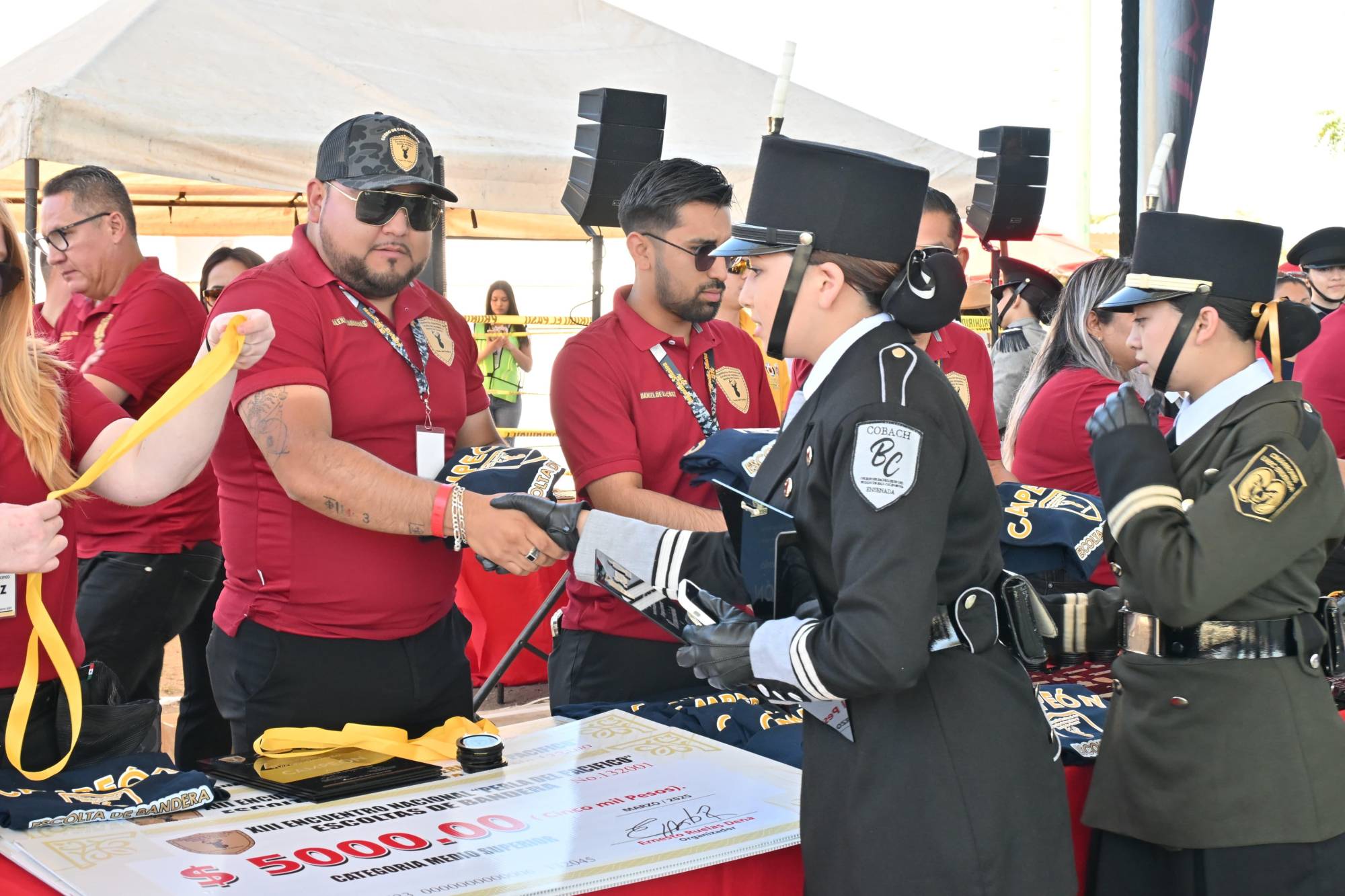$!Disciplina y civismo reinan en el Encuentro Nacional Perla del Pacífico Mazatlán, de Escoltas de Bandera