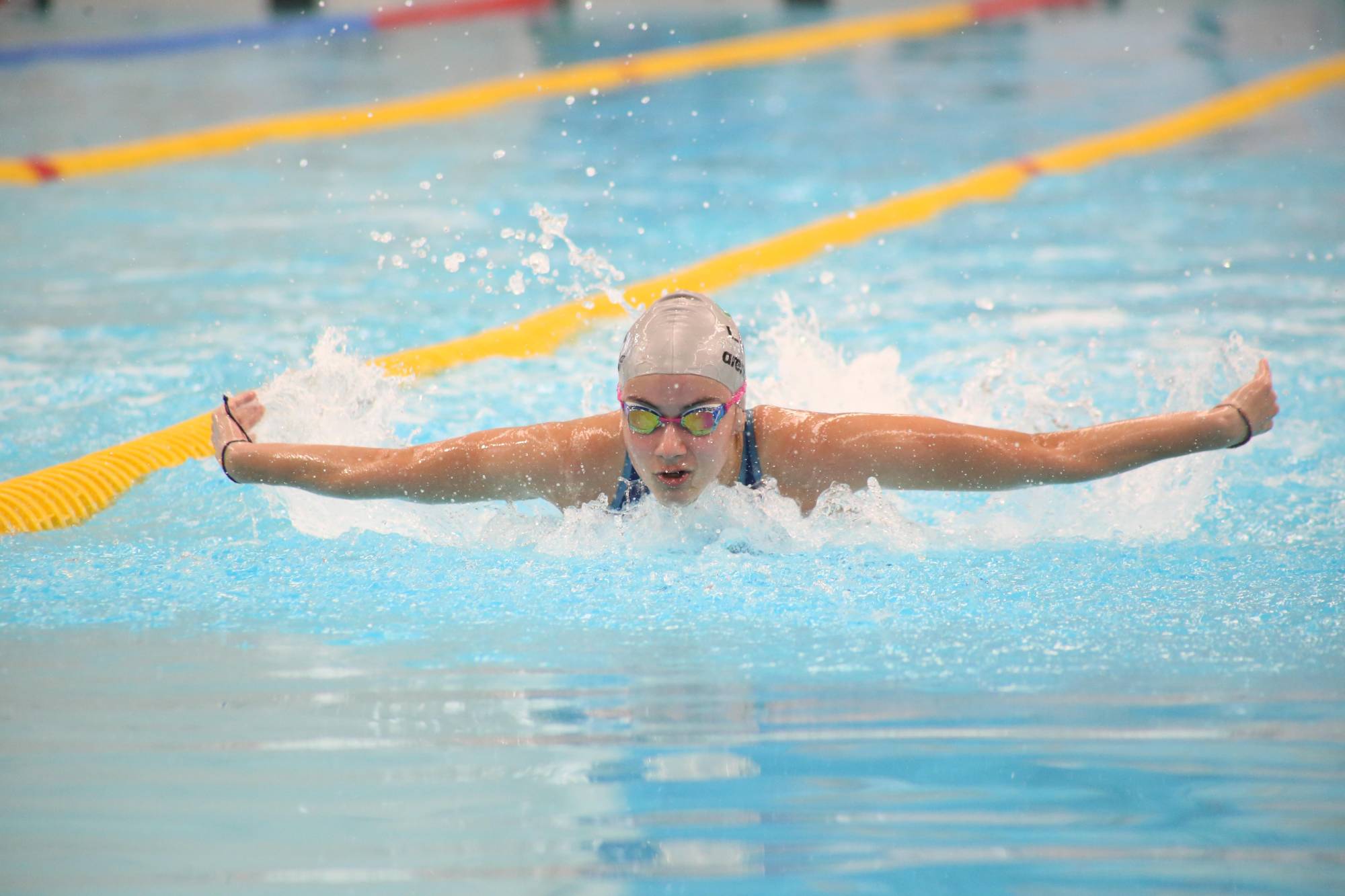 $!María Luna brilla con doble plata para Sinaloa en la alberca de la Olimpiada Nacional