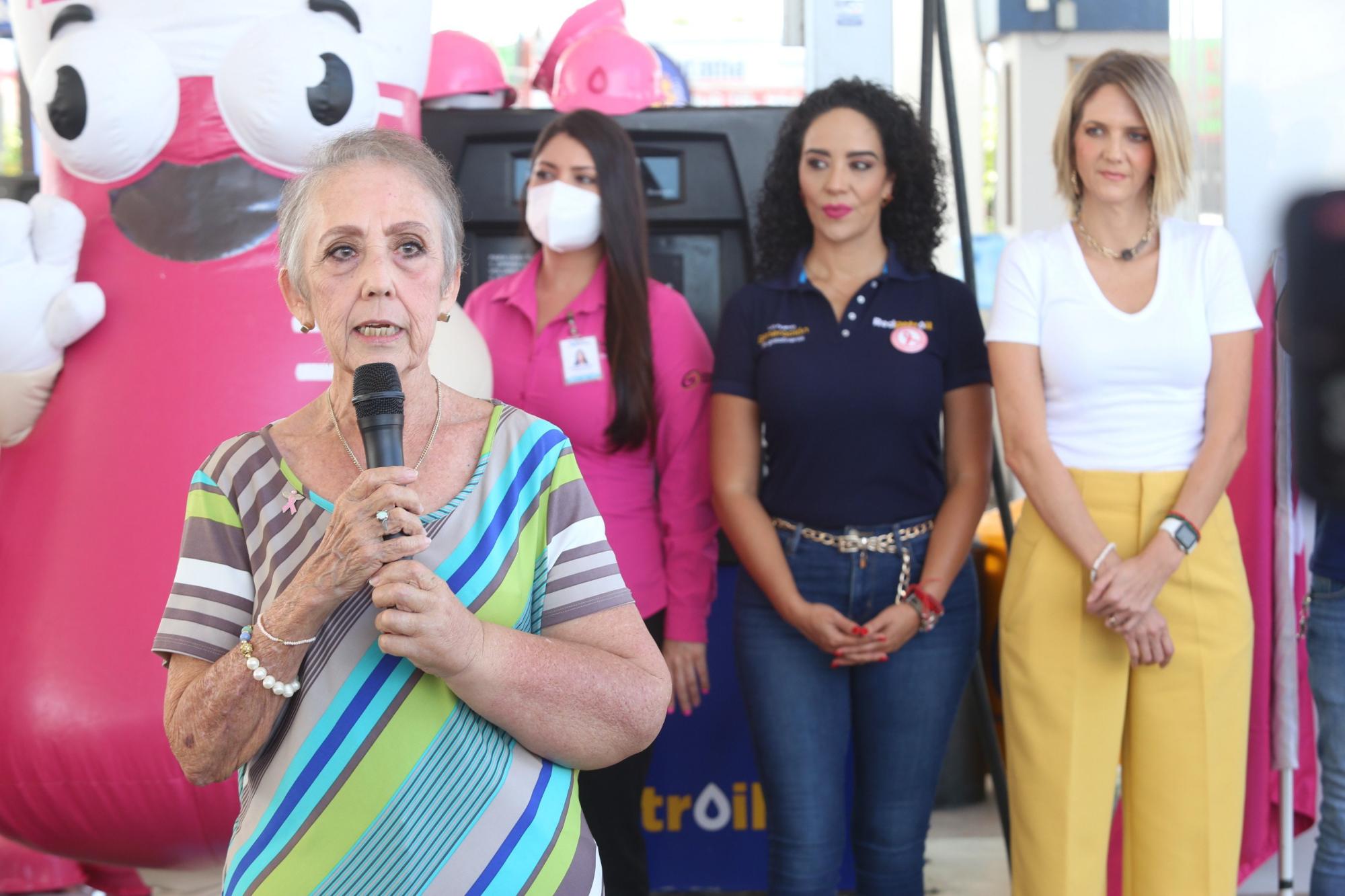 $!Teresa Patrón de Letamendi, presidenta de la Funcadación Taldea, expresó unas palabras de agradecimiento.