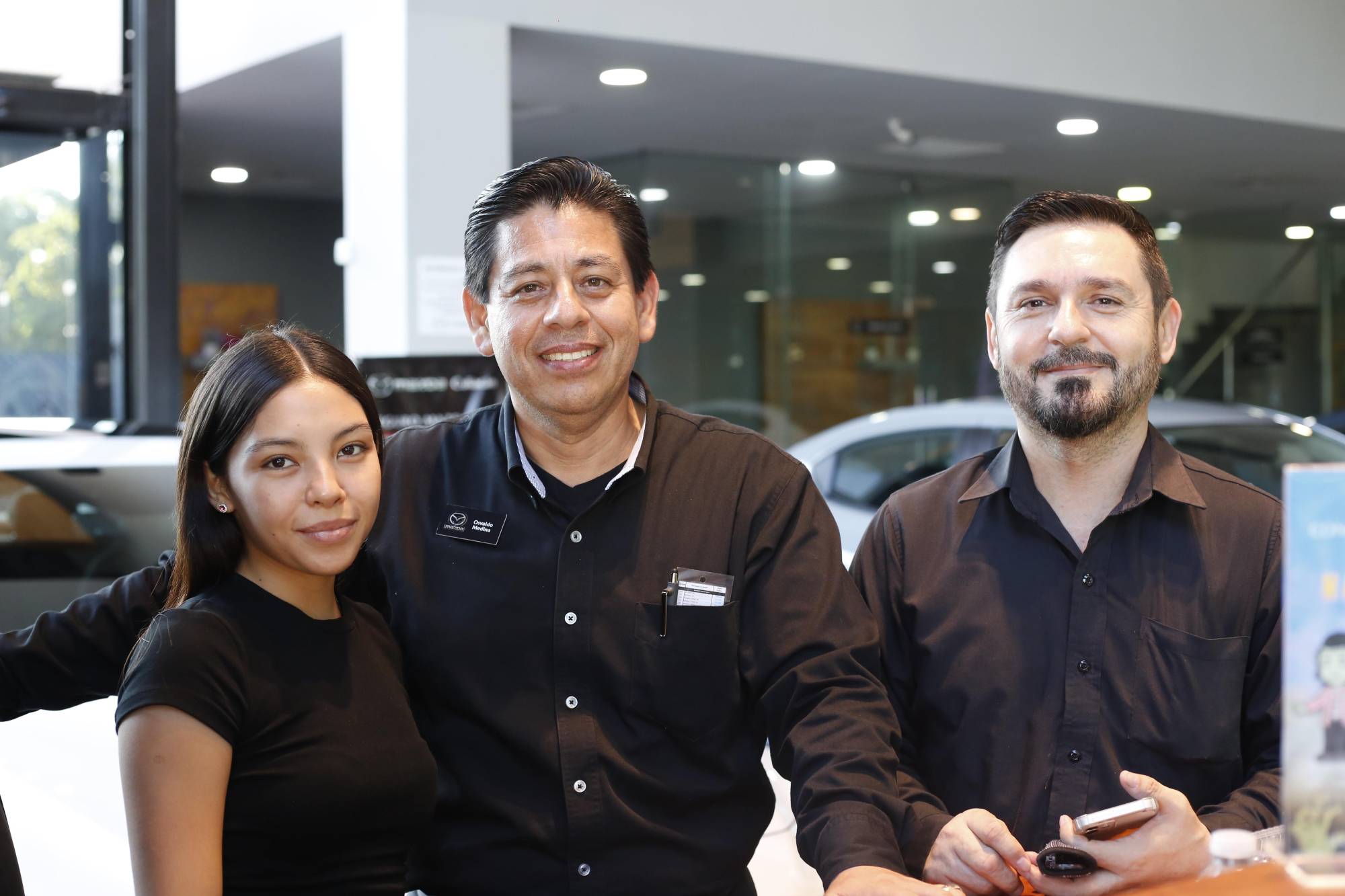 $!Nerelyn García, Osvaldo Medina y Ángel Núñez.