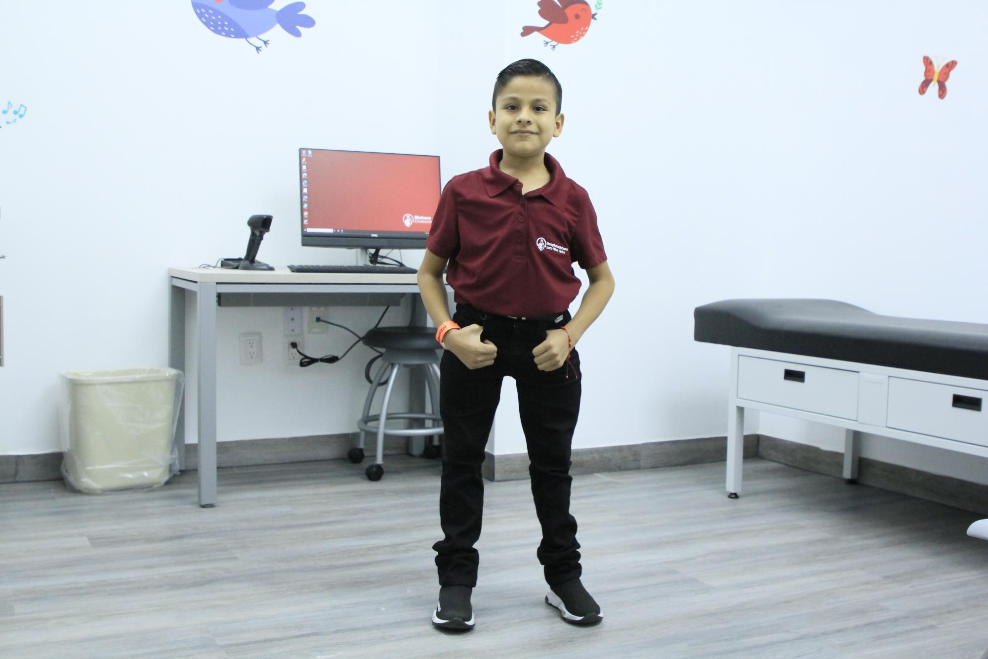 $!El pequeño Ángel, paciente embajador de Shriners Children’s México.