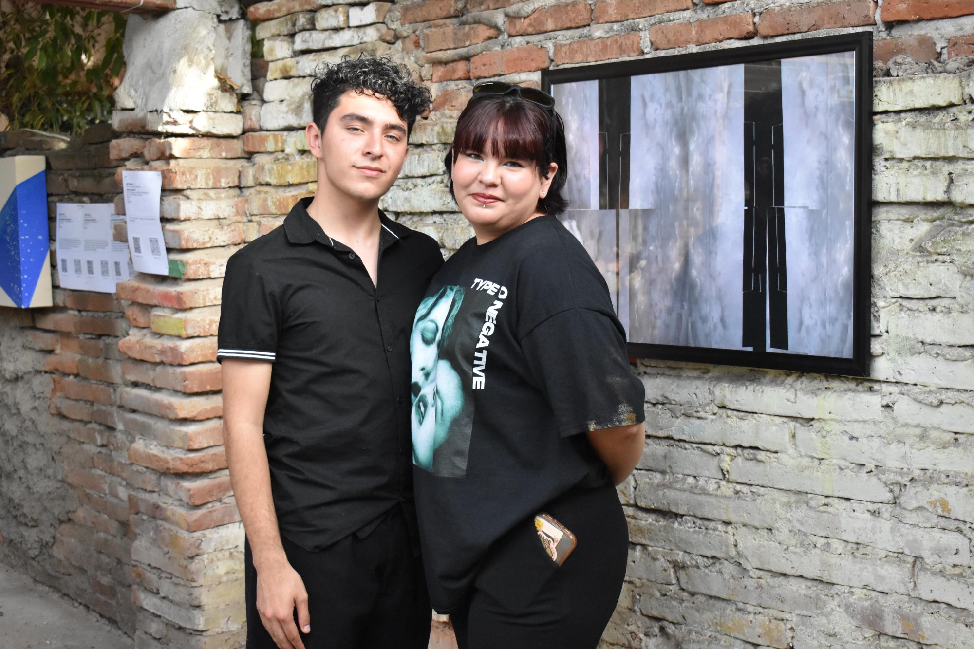 $!Erick Armando, de Navolato y María José Vázquez Esparza, de Culiacán, estudiantes de arte.
