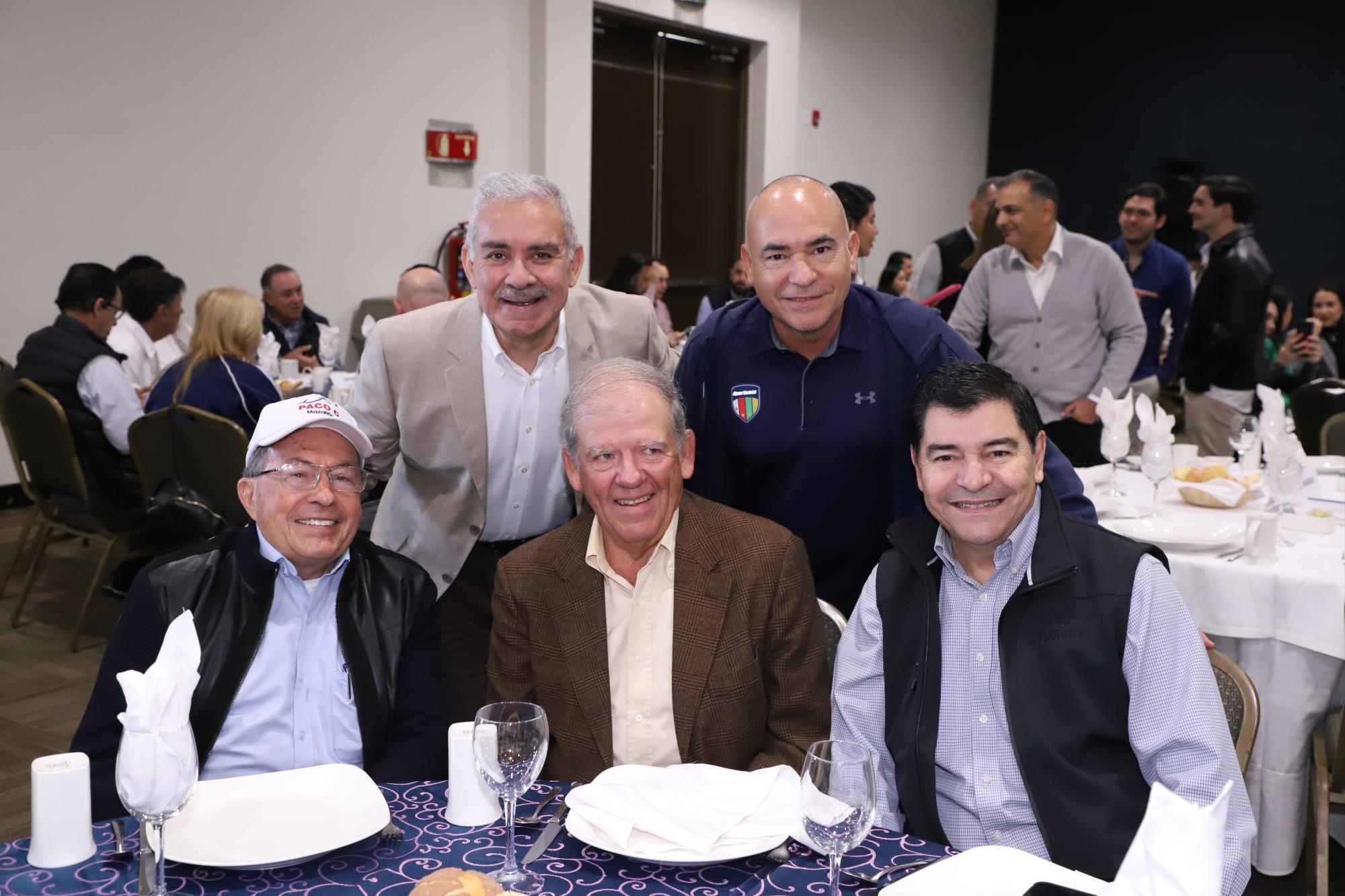 $!Fernando Valdez, Óscar Sánchez, Leovi Carranza, Emilio Goicoechea y Javier Lizárraga Mercado.
