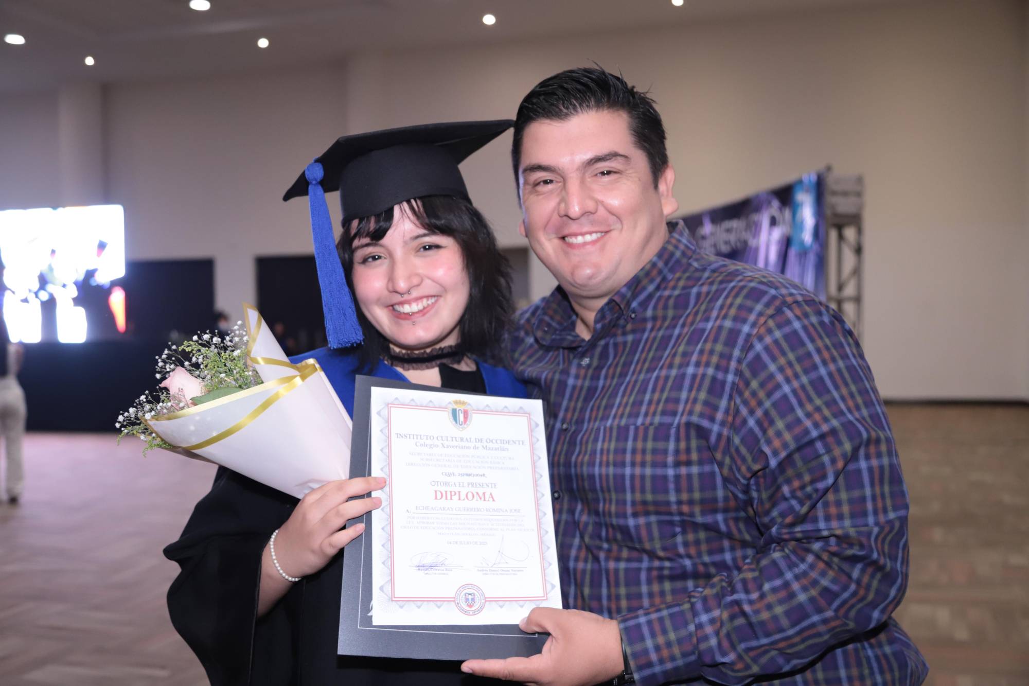 $!Romina Echeagary Guerrero junto a su papá José Luis Echeagaray.