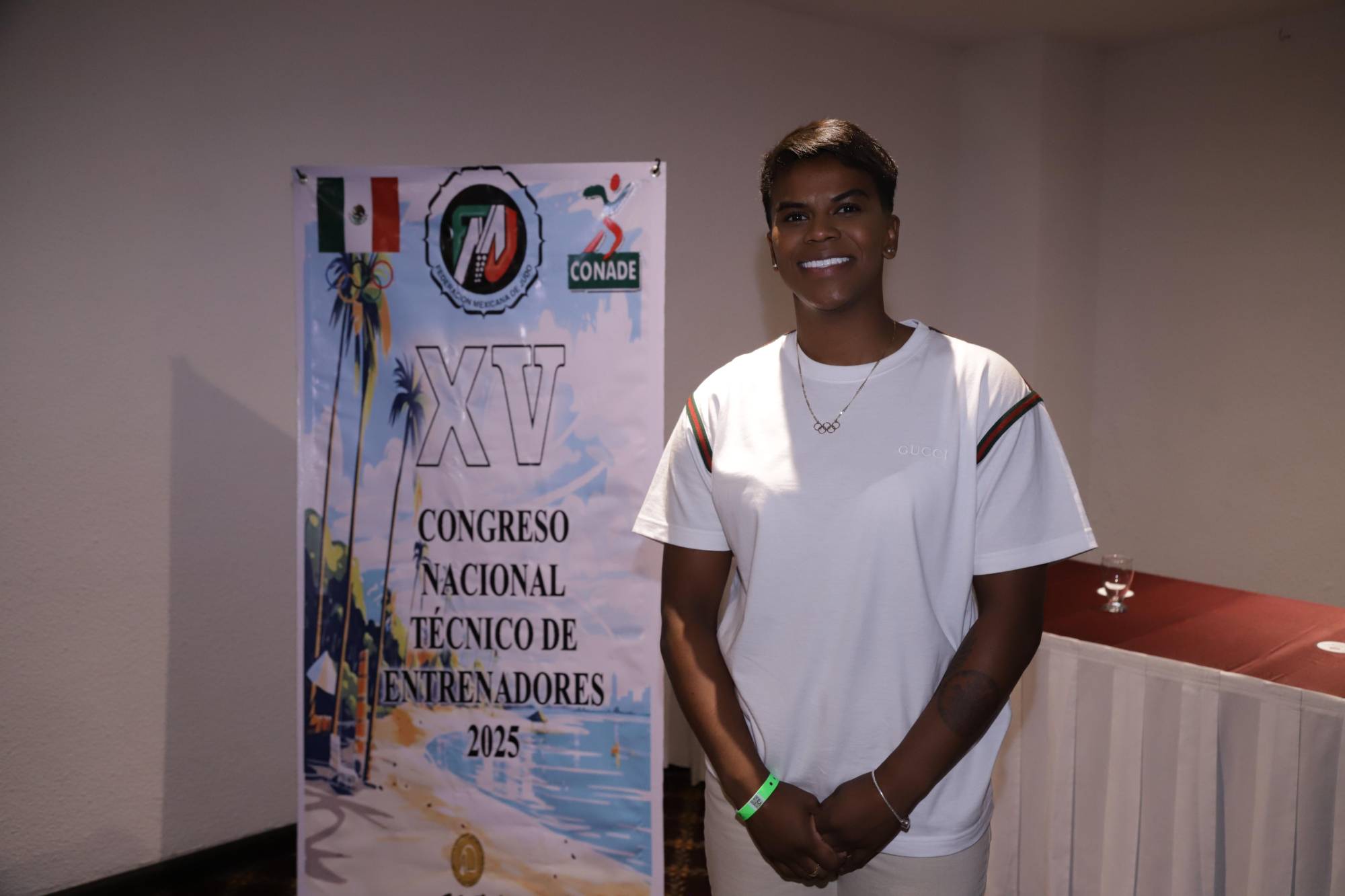 $!La judoca Prisca Guadalupe Awiti Alcaraz durante el Congreso Nacional Técnico de Entrenadores que se realizó en Mazatlán.