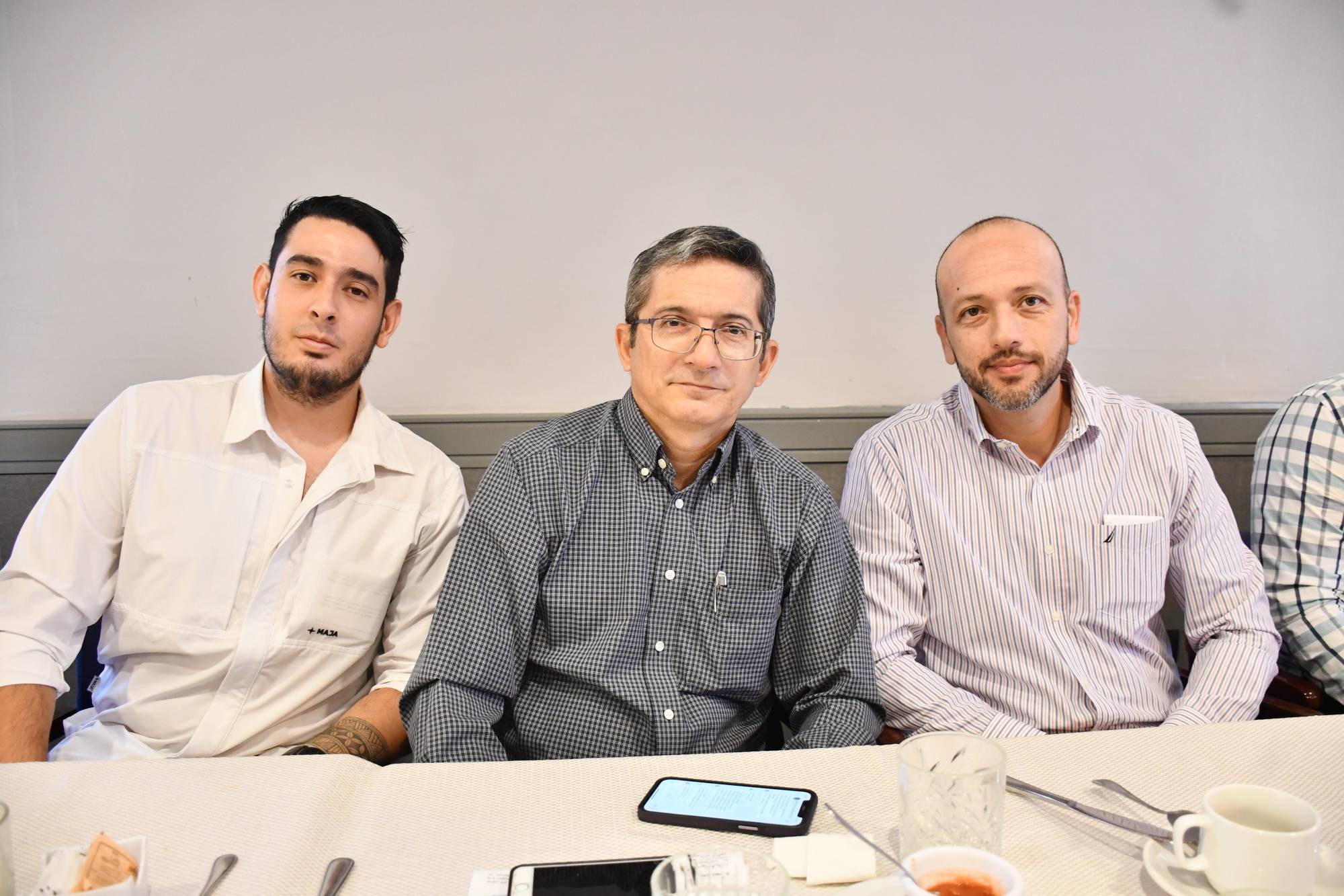 $!Hugo Rodríguez, Carlos Sánchez y Moisés Domínguez.